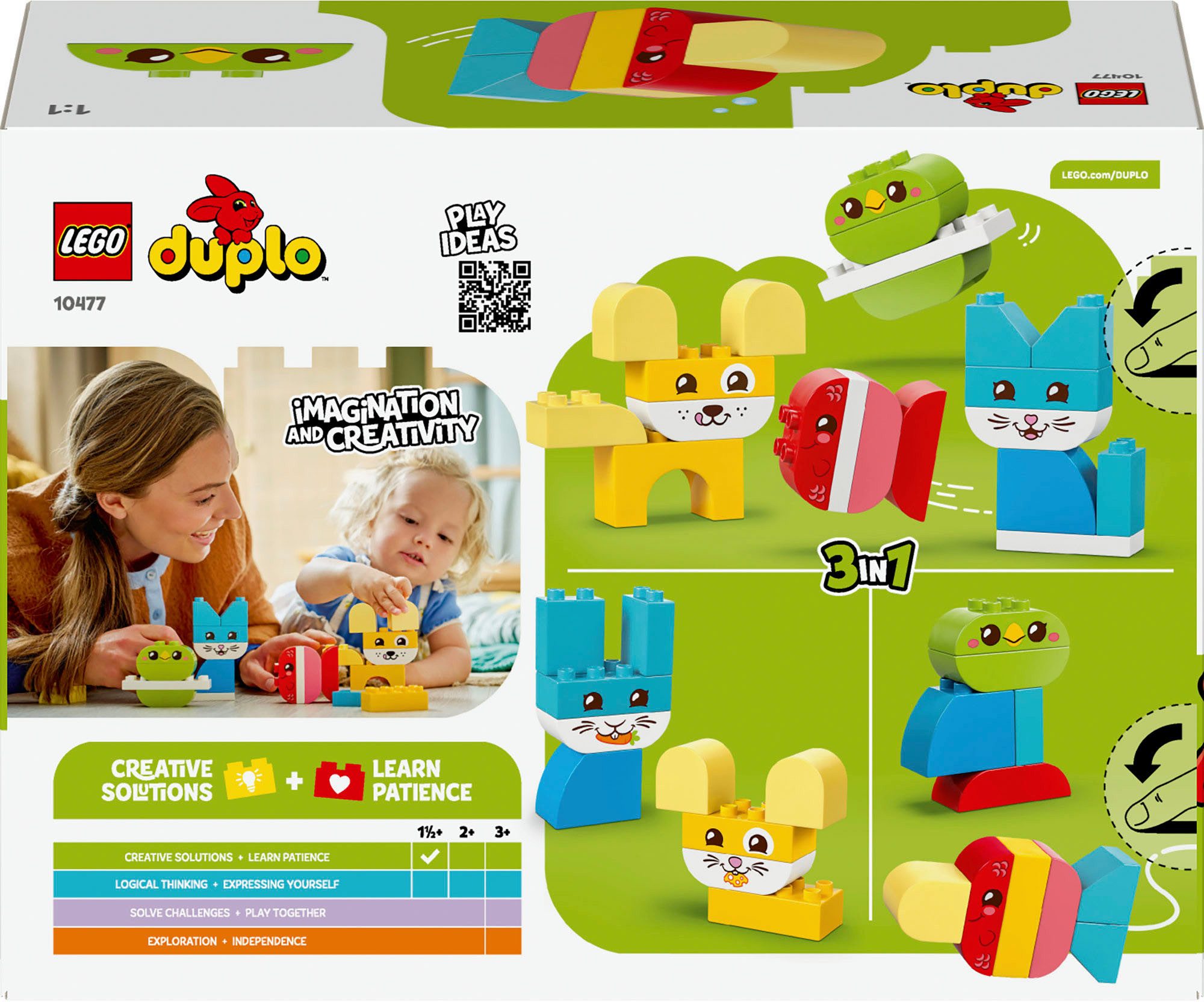 LEGO® 3-in-1 Kreative Tiere (10477), LEGO DUPLO My First Konstruktionsspiel günstig online kaufen