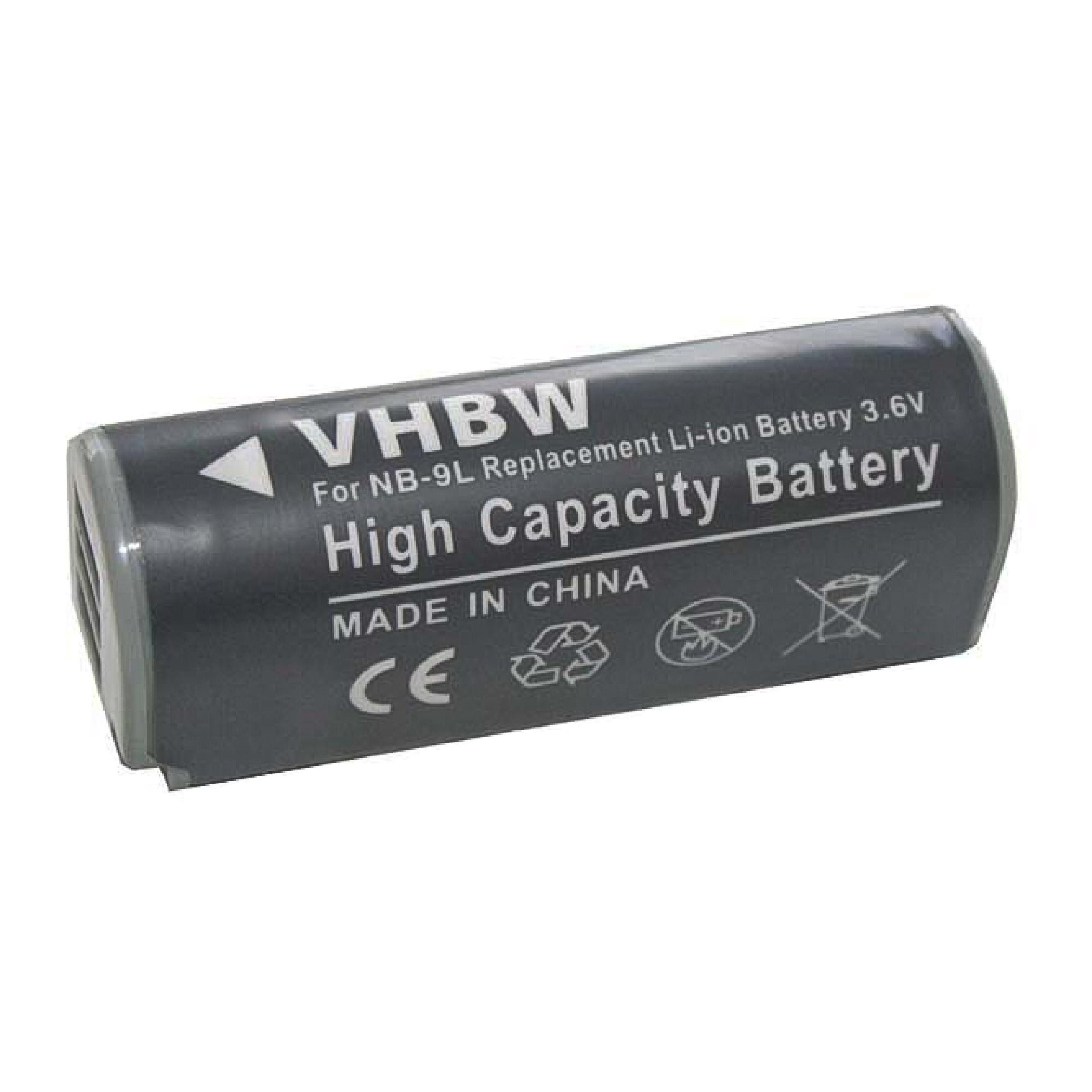 vhbw kompatibel mit Canon PowerShot N2, SD4500 IS Kamera-Akku Li-Ion 600 mAh (3,6 V)
