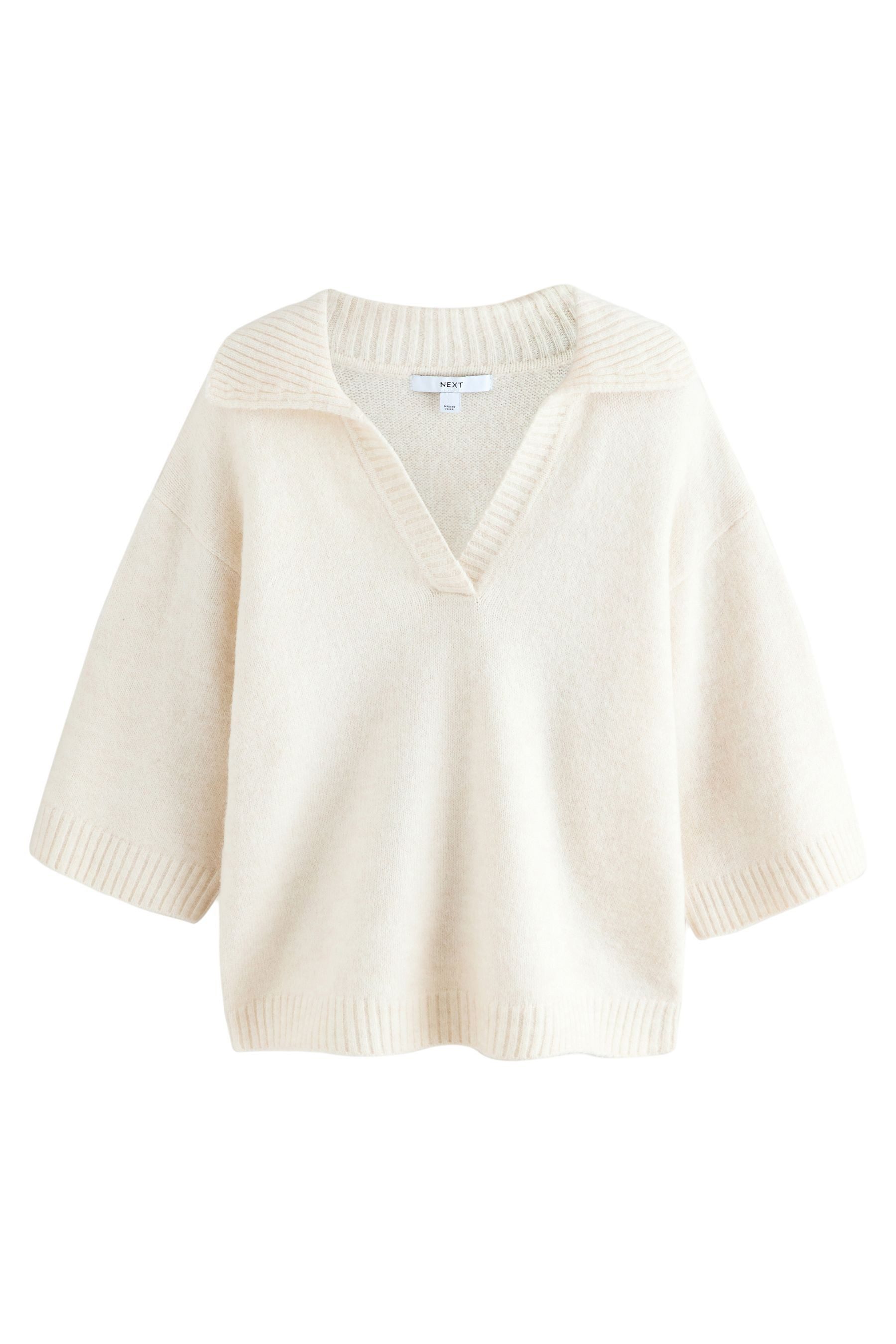 Next Polokragenpullover Polopullover, offener Kragen, halblange günstig online kaufen