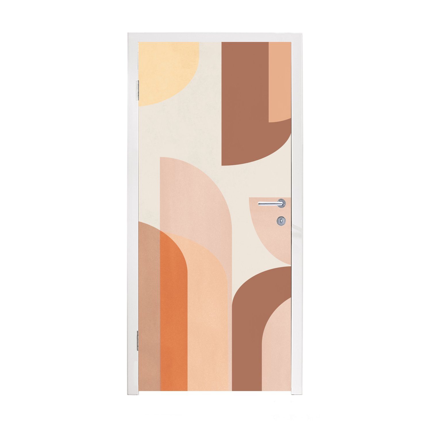 MuchoWow Türtapete Muster - Kunst - Farben - Abstrakt, Matt, bedruckt, (1 St), Fototapete für Tür, Türaufkleber, 75x205 cm
