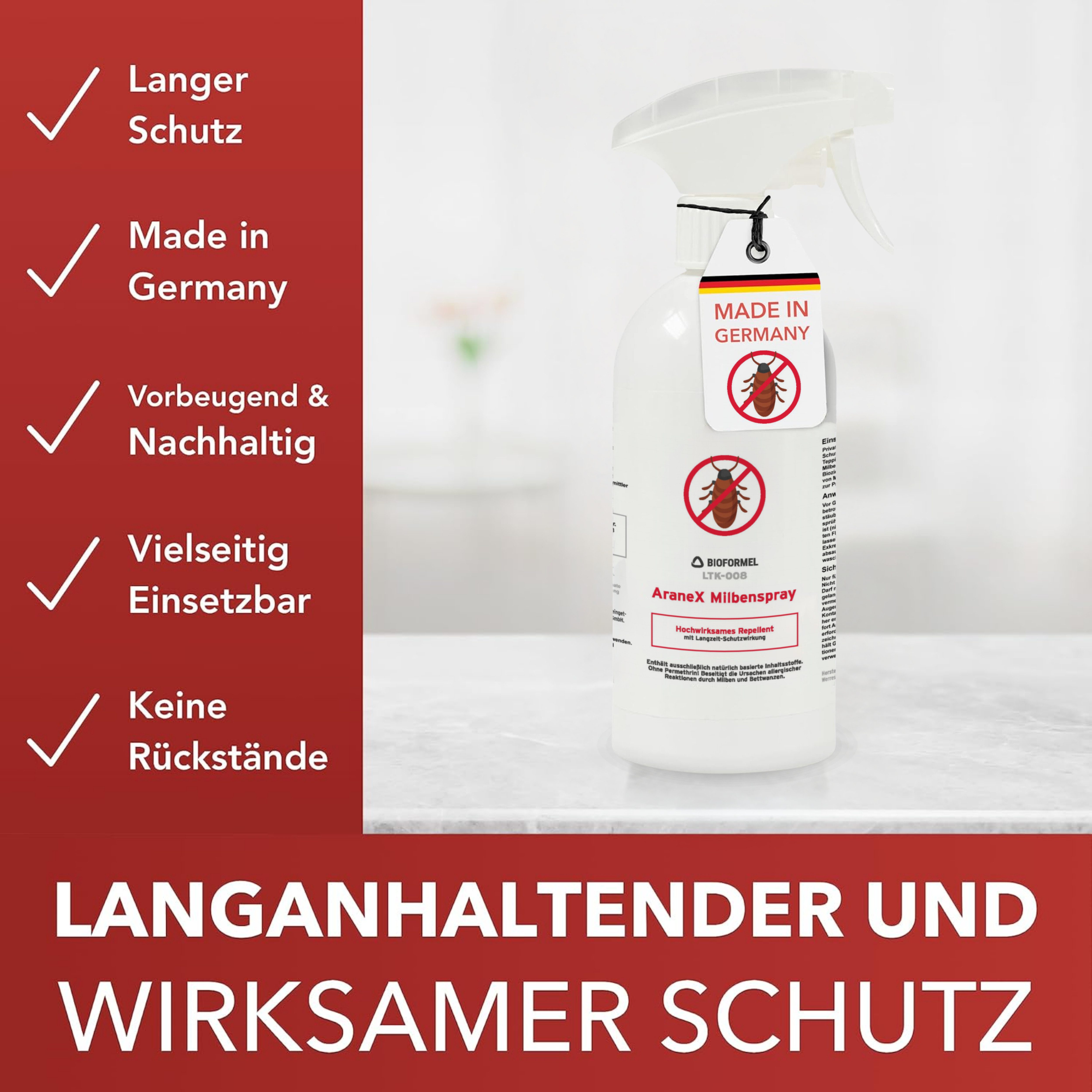 LTK-008 Biodelta Insektenspray Milbenspray N, 0.5 l, 500 ml