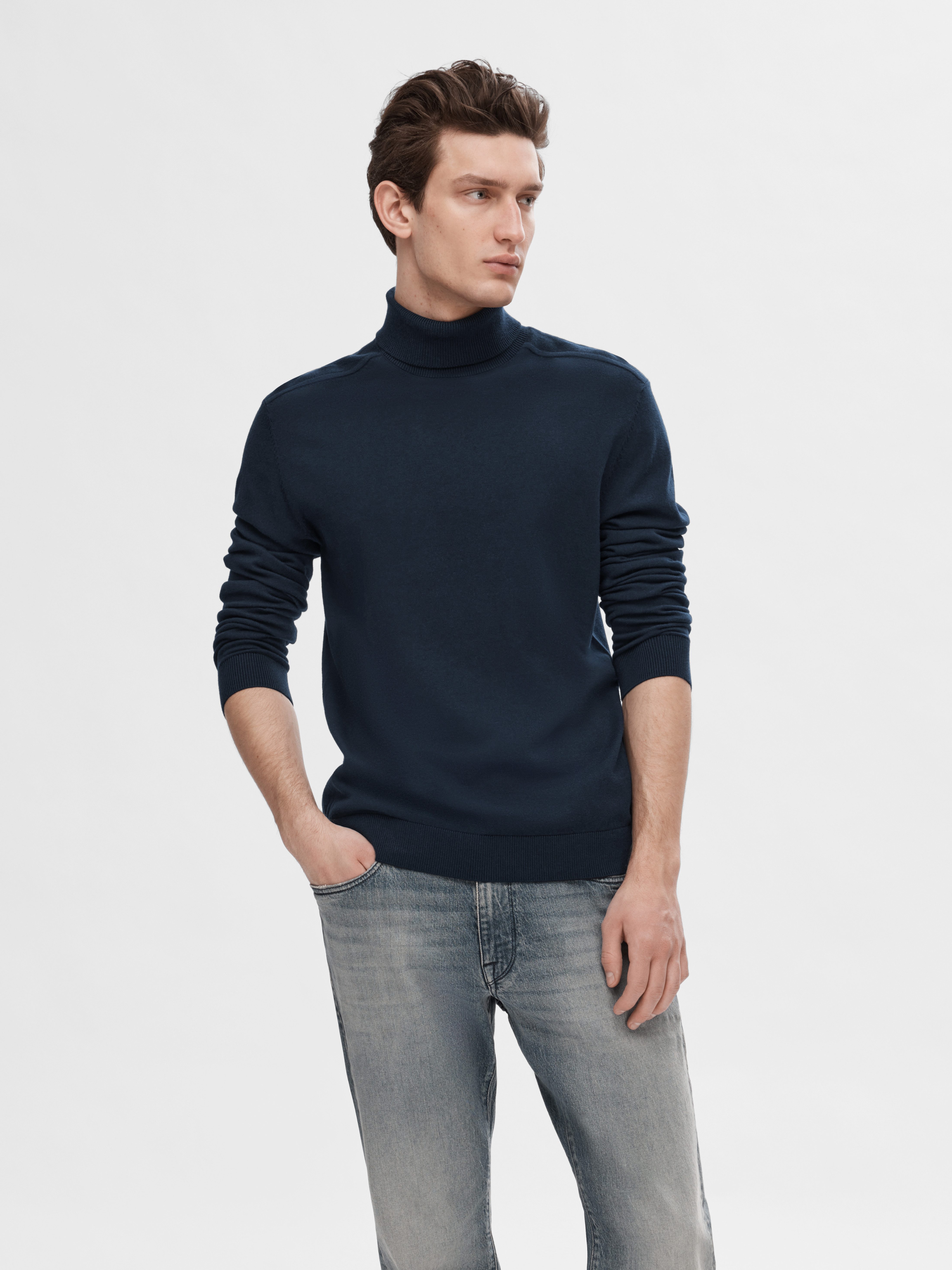 Selected Rollkragenpullover SLHBERG ROLL NECK NOOS günstig online kaufen