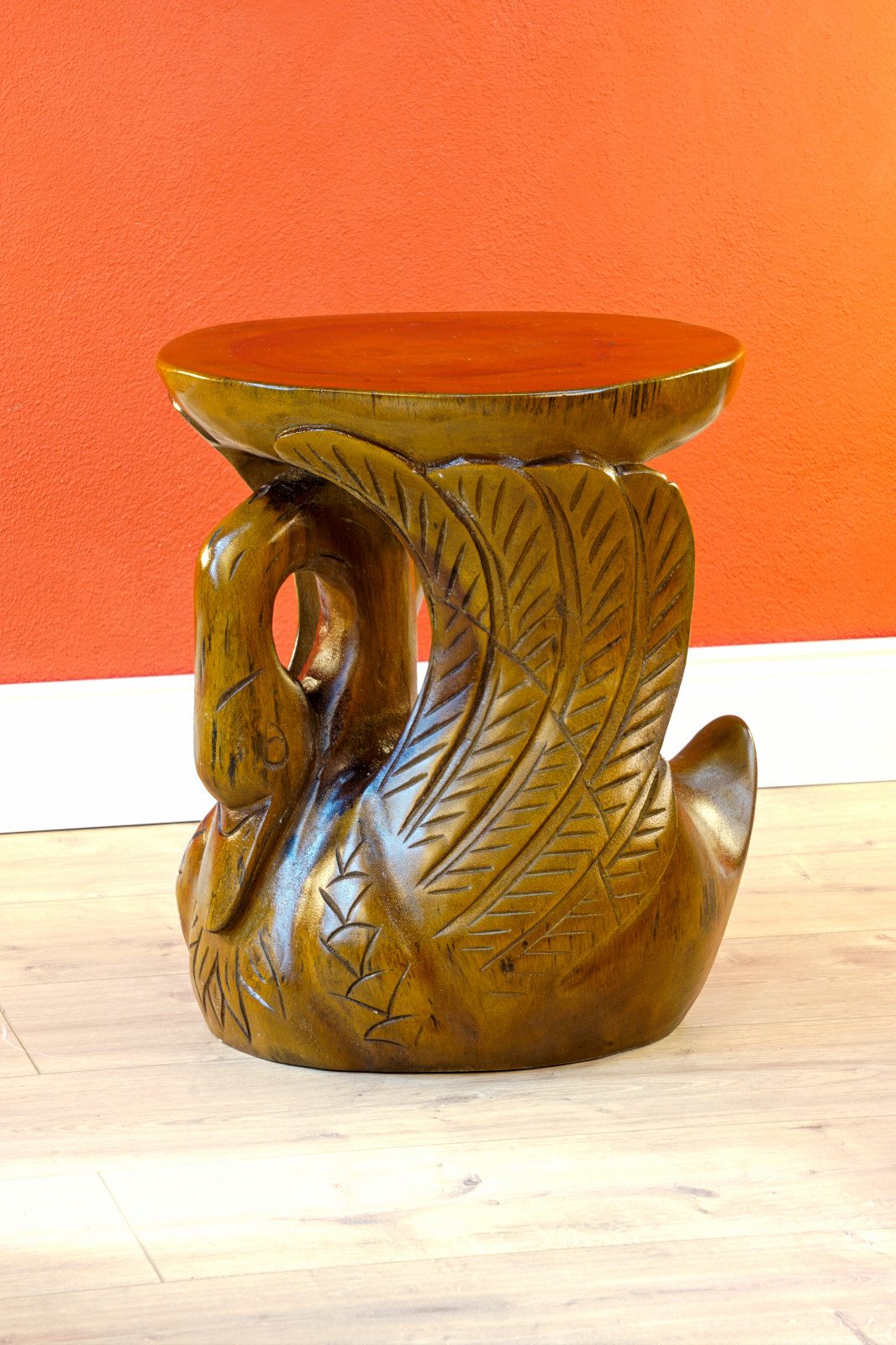 Kinaree Blumentisch Holz Beistelltisch SORONG, Schnitzerei günstig online kaufen