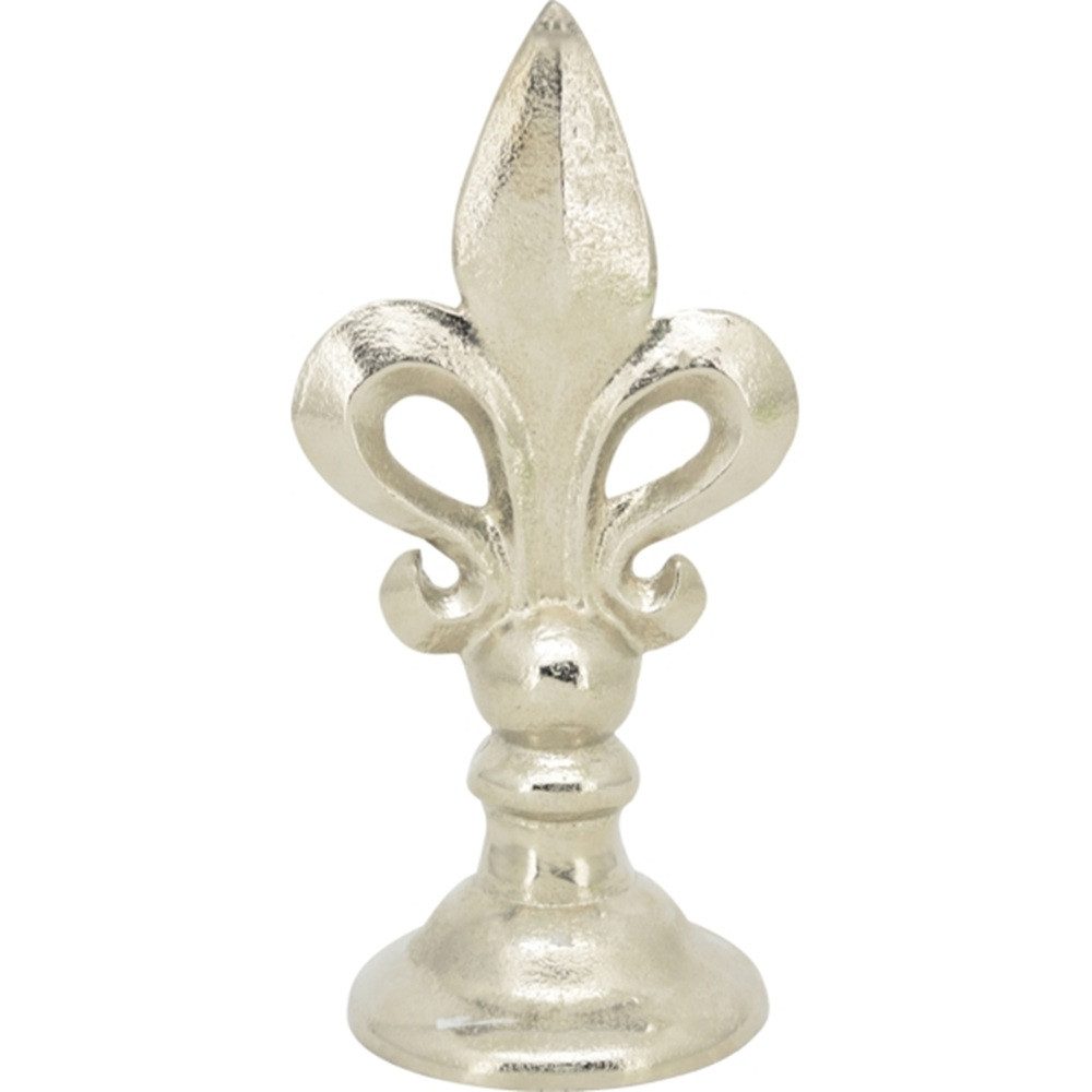 Exner GmbH Garten- & Wohnaccessoires Dekoobjekt Fleur di Lys / Bourbon Lilie silber Aluminium, royal klassik Deko