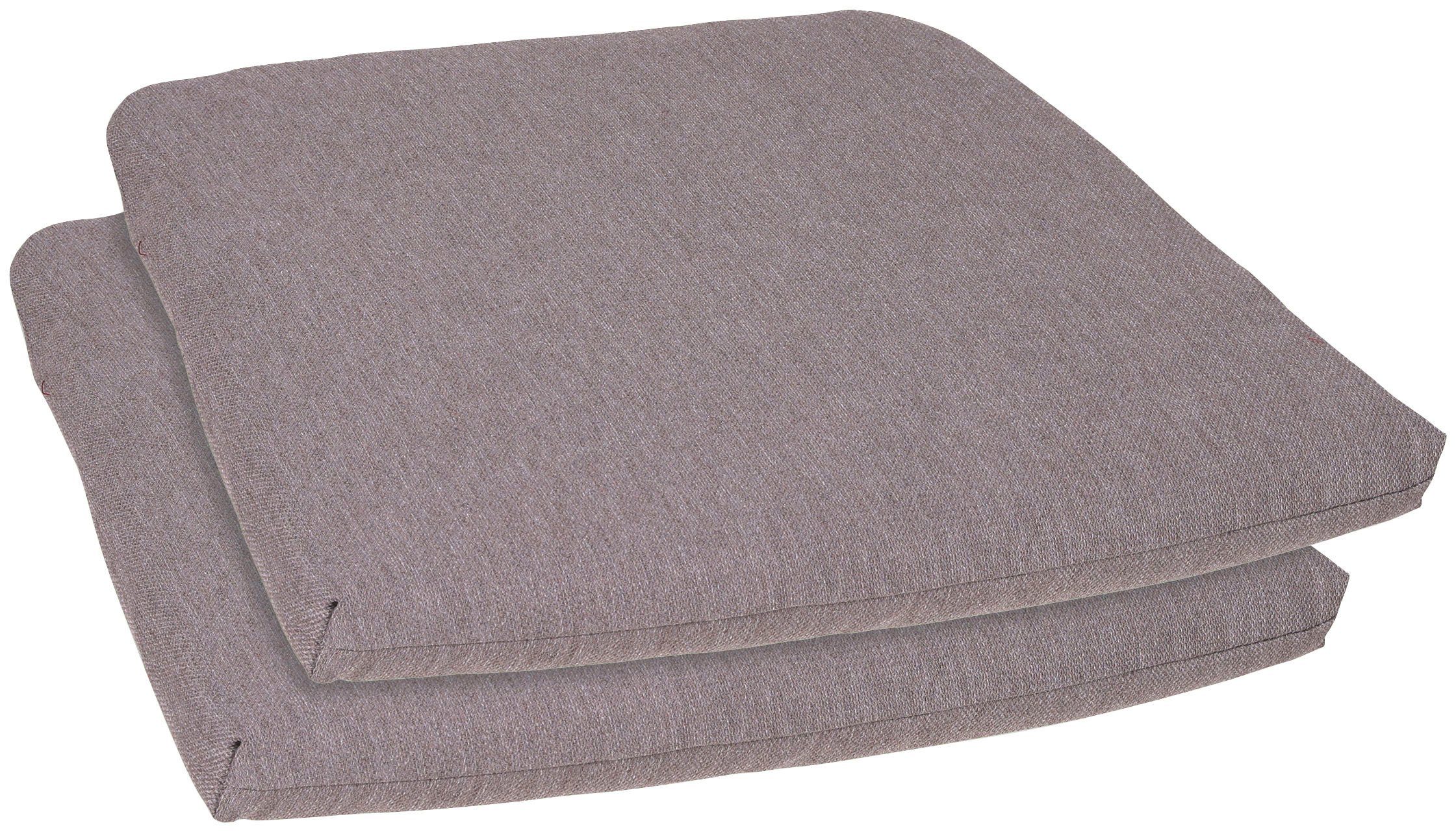 GO-DE Sitzkissen "Selina" 2er Set, 45/46x40 cm günstig online kaufen