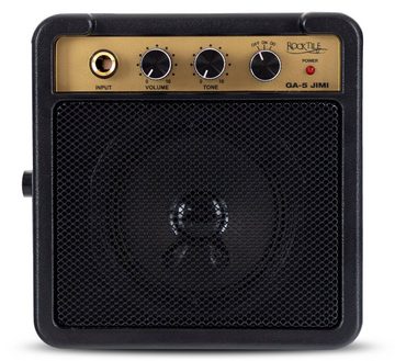 Rocktile GA-5 Jimi Mini-Gitarrenverstärker Verstärker (Anzahl Kanäle: 1, 5 W, Betrieb mit Batterie oder Netzteil möglich)