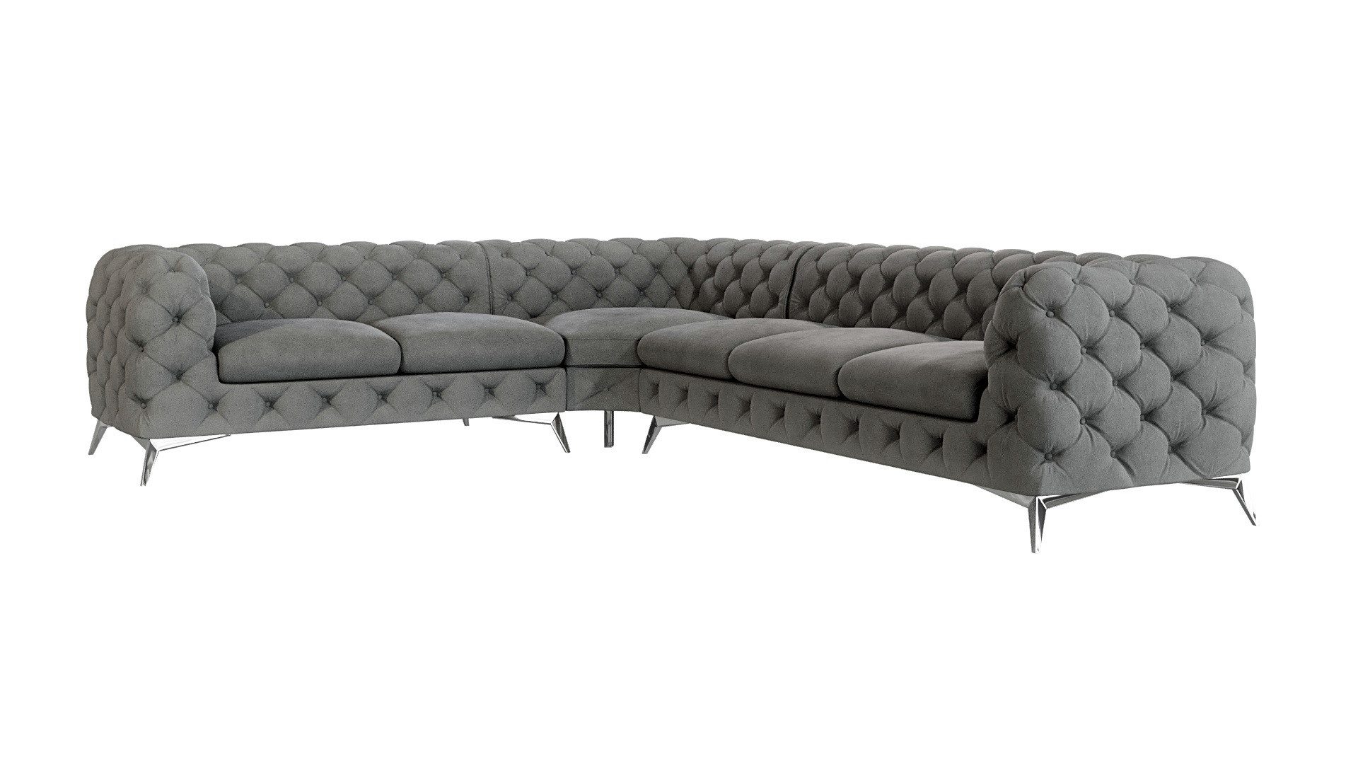 S-Style Möbel Ecksofa Kalina, Chesterfield mit günstig online kaufen