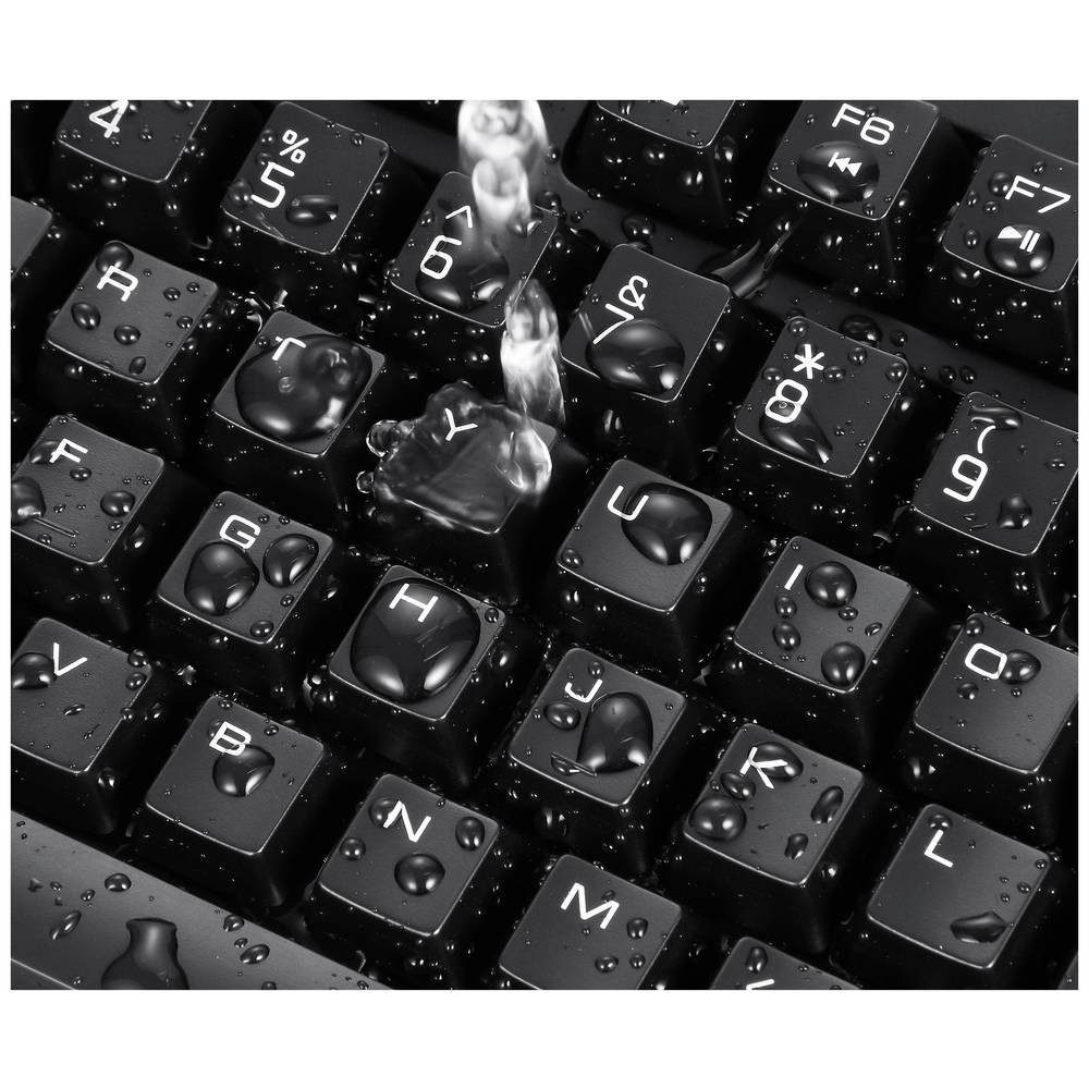 Perixx Periboard-517 USB Tastatur 11363 Tastatur (Staubgeschützt, Spritzwassergeschützt)