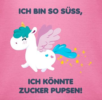 Shirtracer Shirtbody Einhorn - Ich bin so süß, ich könnte Zucker pupsen! Aktuelle Trends Baby