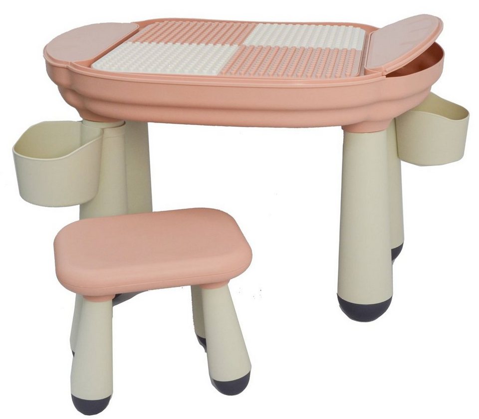 LittleTom Spieltisch Kinder Spieltisch mit Stuhl ab 1 Jahr, LxBxH: 78cm x  55cm x 50cm