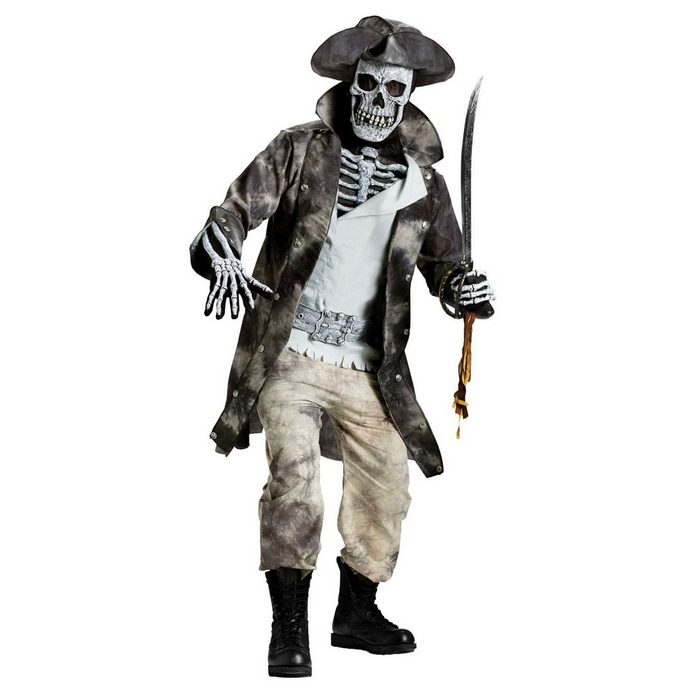 Fun World Kostüm Verfluchter Pirat Skelett Piratenkostüm für angsteinflößende Auftritte