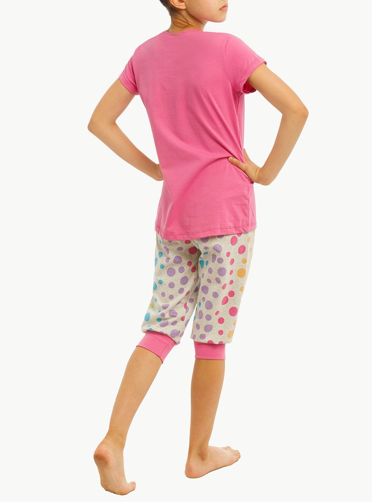 % 100 Kinder Jasmil Große Pyjama Baumwolle Lila 4-14 Pyjama Mädchen