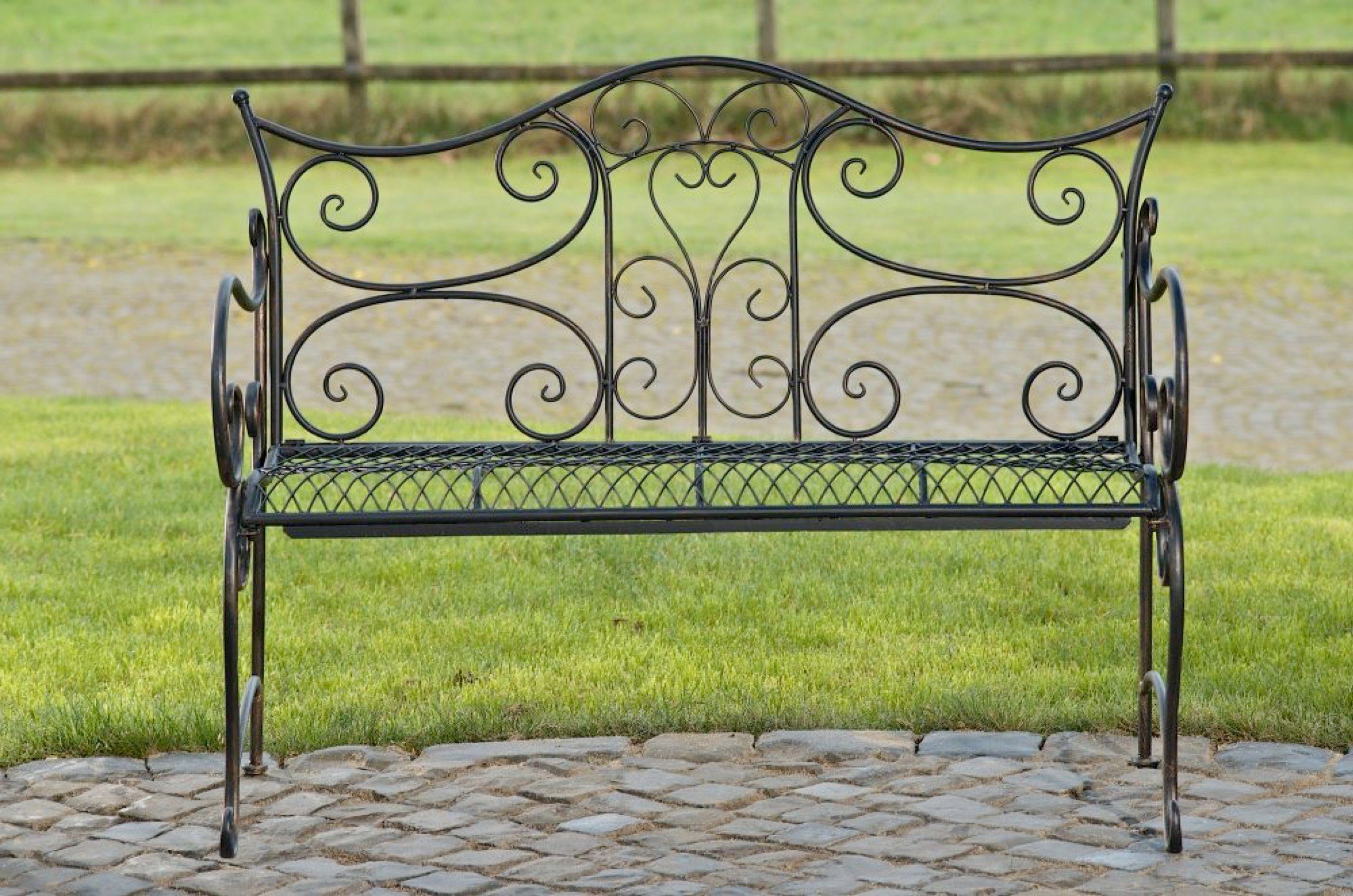 TPFGarden Gartenbank Targo, hochwertige lackierte Metallbank günstig online kaufen