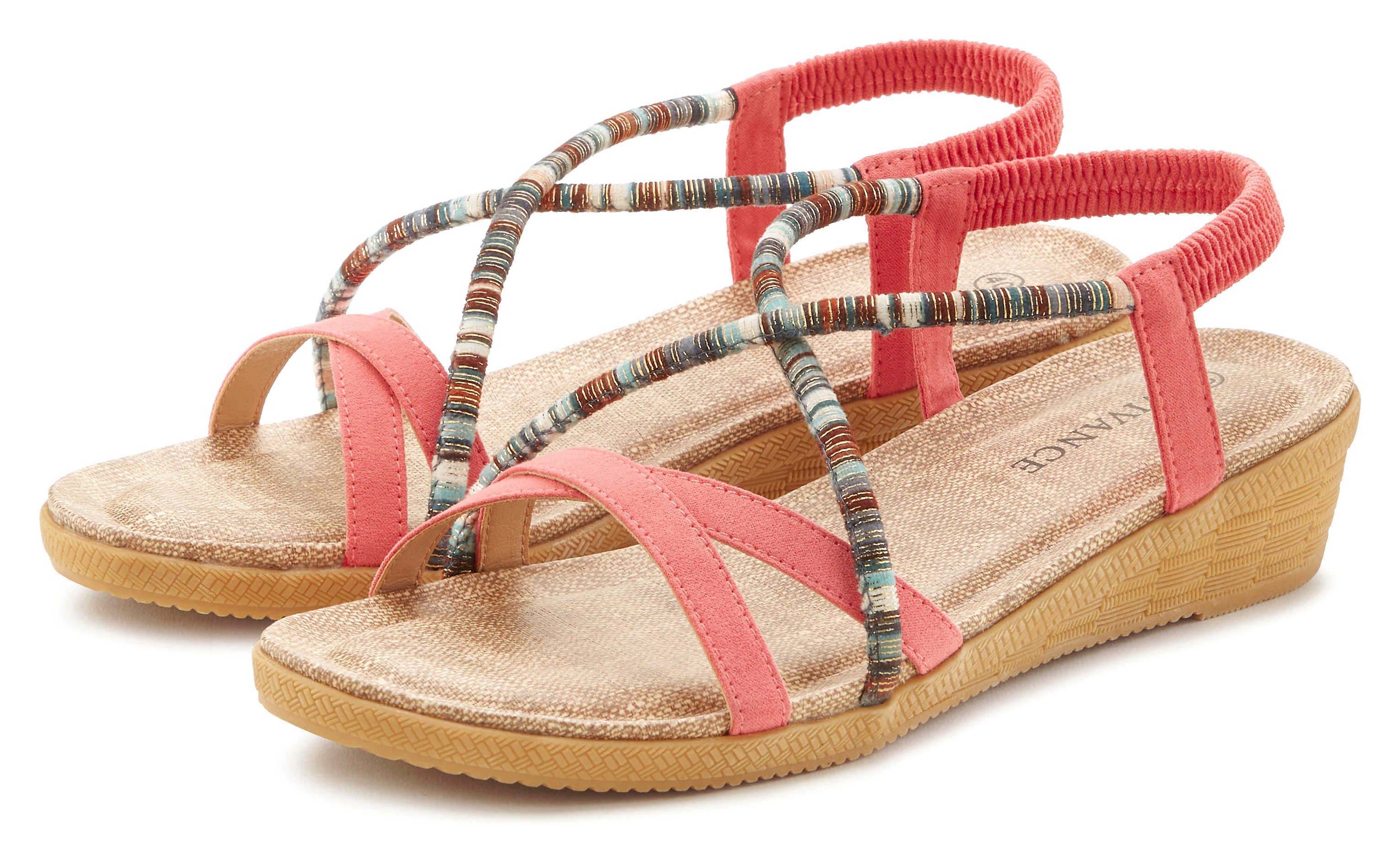 Vivance Sommerschuh Sandale mit dezenten Schmuckelementen, günstig online kaufen