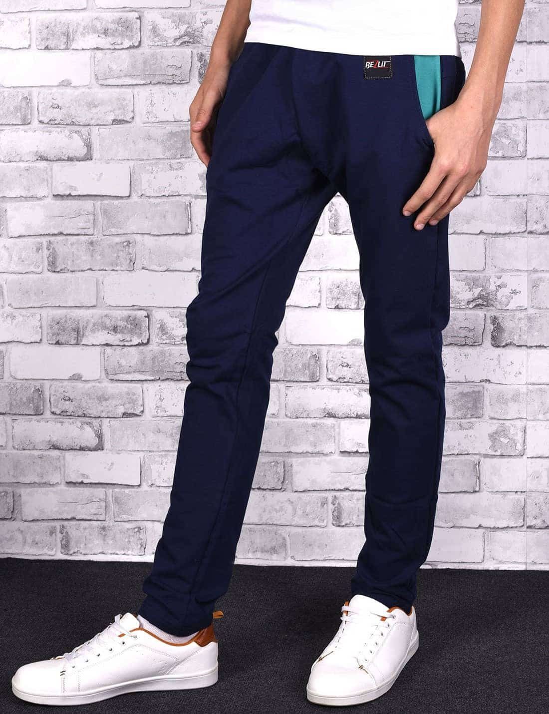 Sweathose BEZLIT Bund (1-tlg) Kinder mit Sweatpants Jungen elastischem Navy-Grün