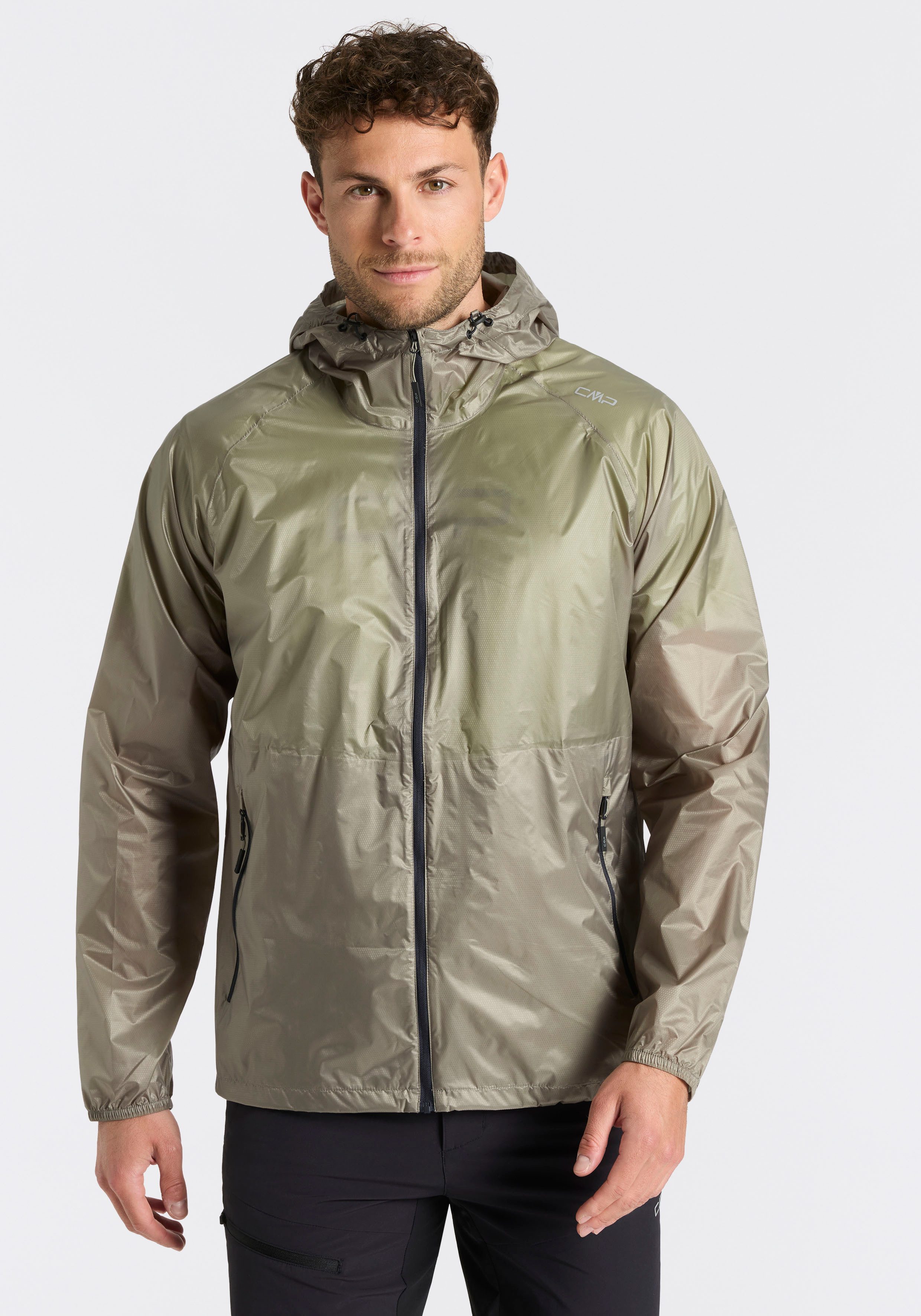 CMP Regenjacke mit Pack-in-Pocket-Design
