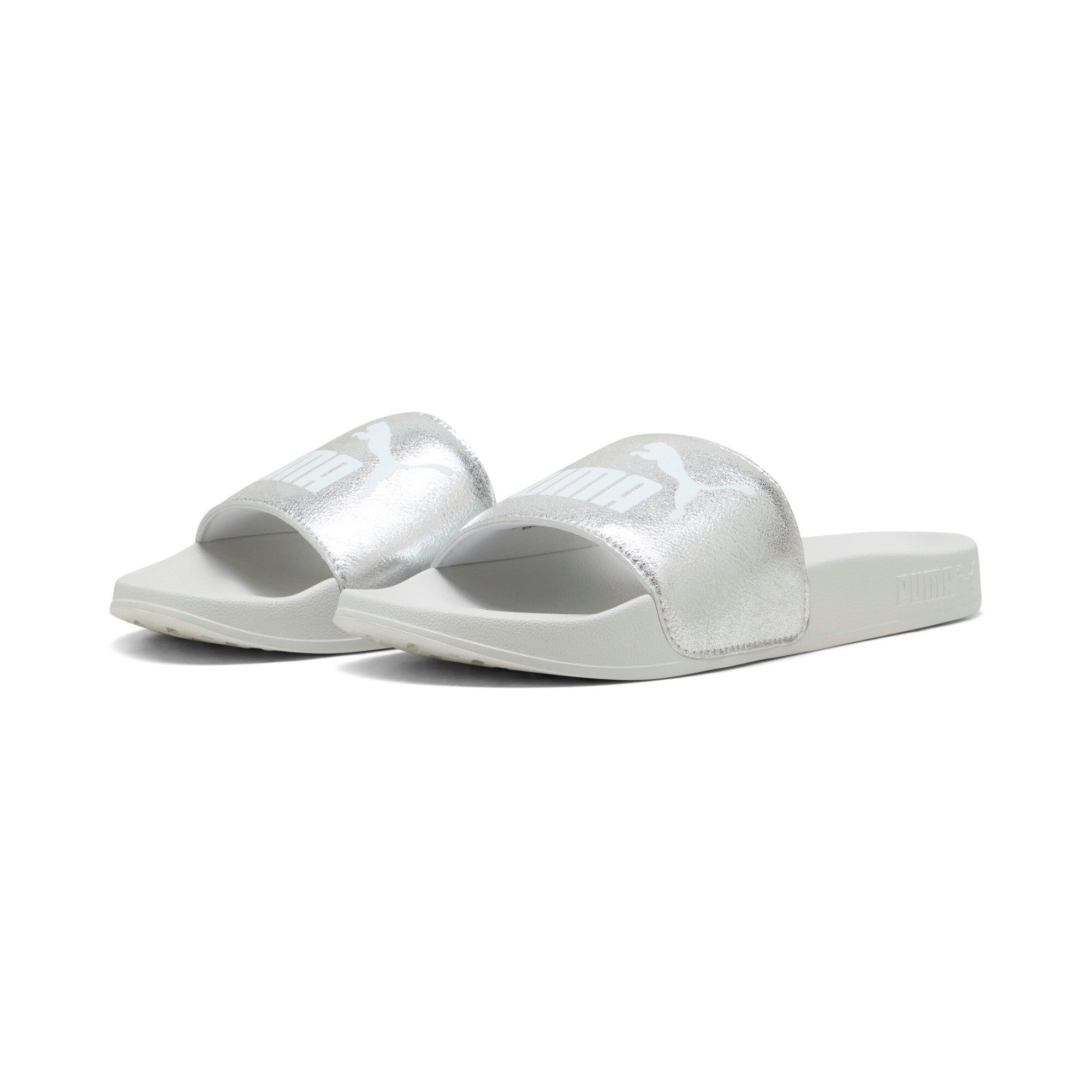 PUMA Leadcat 20 Metallic Whisper PUMA SILVER-PUMA WHITE-FEATHER GRAY Riemchensandale