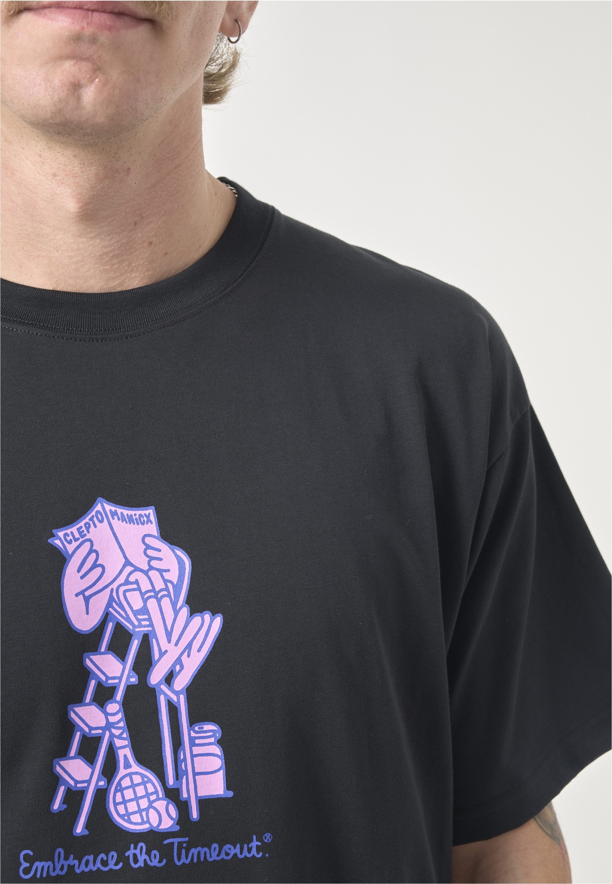 Cleptomanicx T-Shirt Classic Tee Embrace Tennis mit lockerem Schnitt