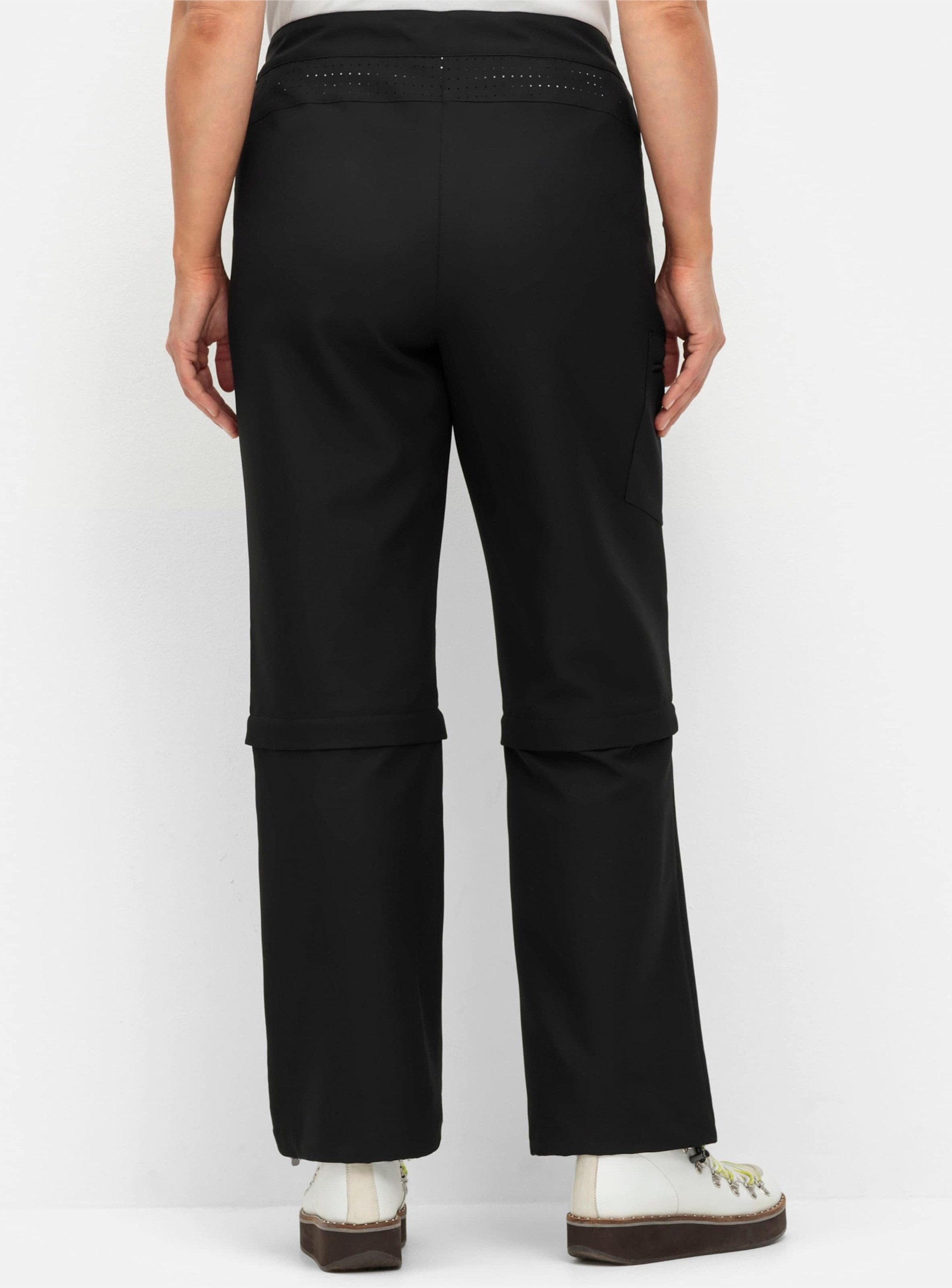 Sheego Jerseyhose Wanderhose mit Zipp-off-Bein, auf Caprilänge kürzbar