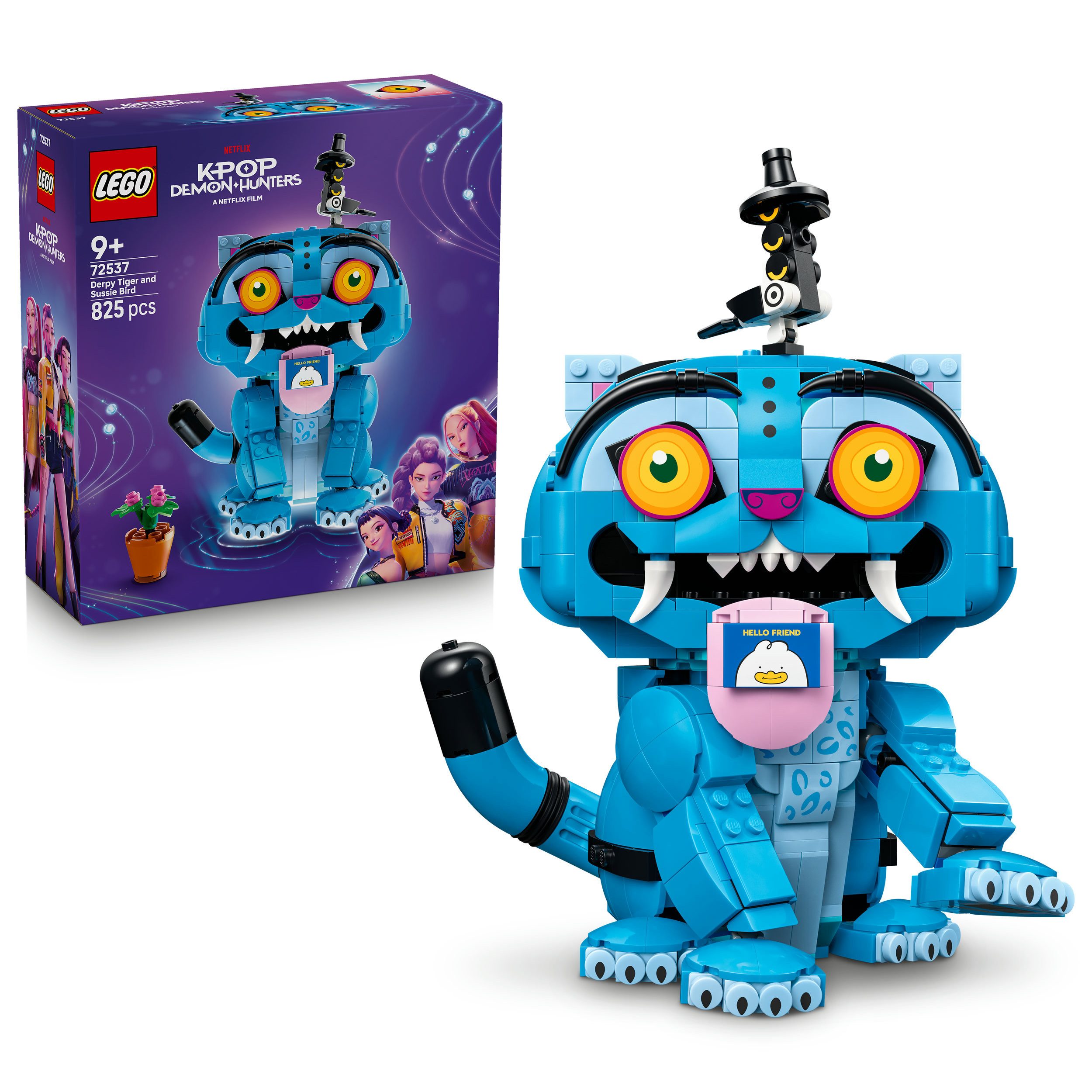 Der Tiger Derpy und die Elster Sussie (72537), LEGO KPop Demon Hunters Konstruktionsspielsteine