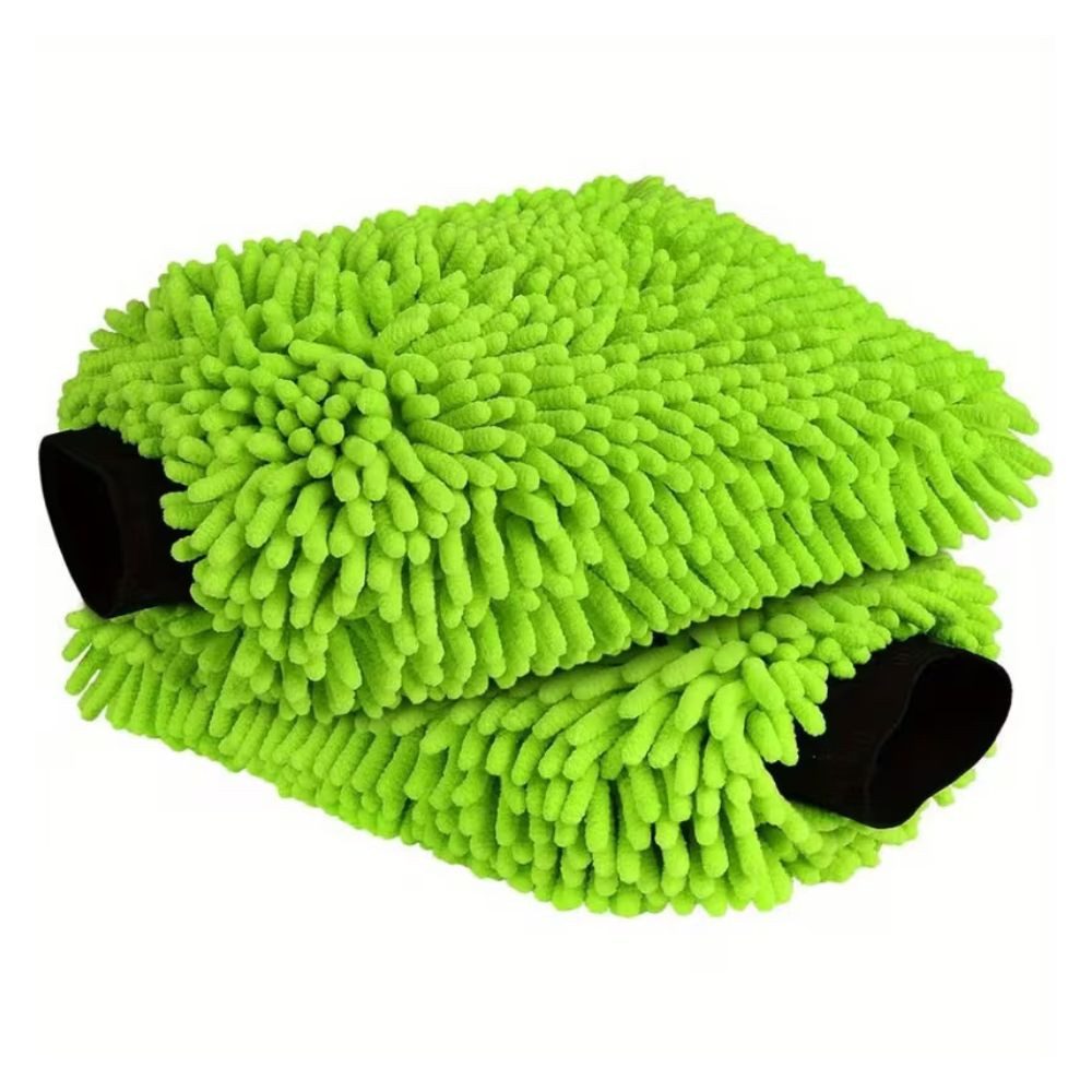 Montegoni Arbeitshandschuhe 2er Set Mikrofasermitt Handschuhe Autowäsche Fahrrad Auto Kratzfrei (Premium Reinigungshandschuhe, 2-St., Auto & Fahrrad Waschhandschuhe 2er Set) Fusselfrei, doppelseitig, elastisch, saugfähig, wiederverwendbar