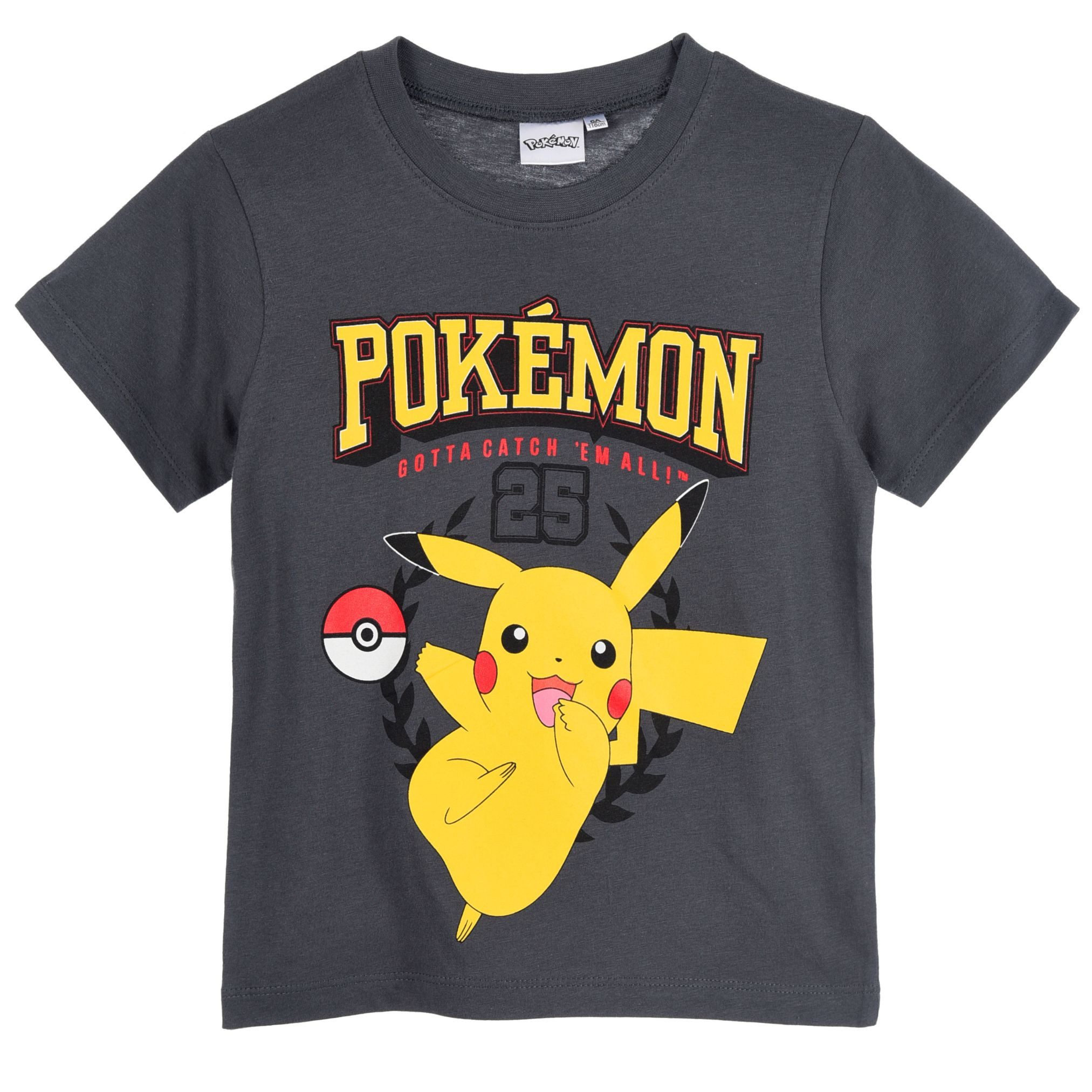 POKÉMON T-Shirt Pokemon T-Shirt Jungen Mädchen Pikachu Poke Shirt mit Pikachu Design