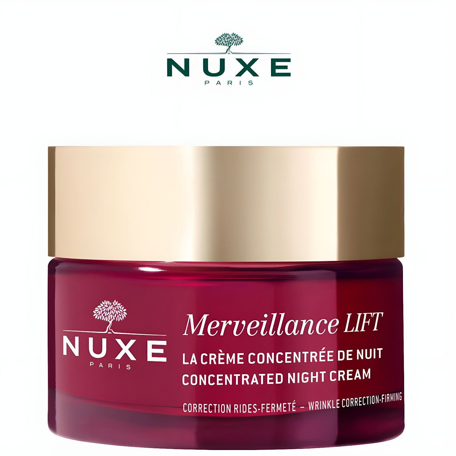 Nuxe Paris Nachtcreme Merveillance Lift Konzentrierte Vegan Anti-Aging Nachtcreme 50ml