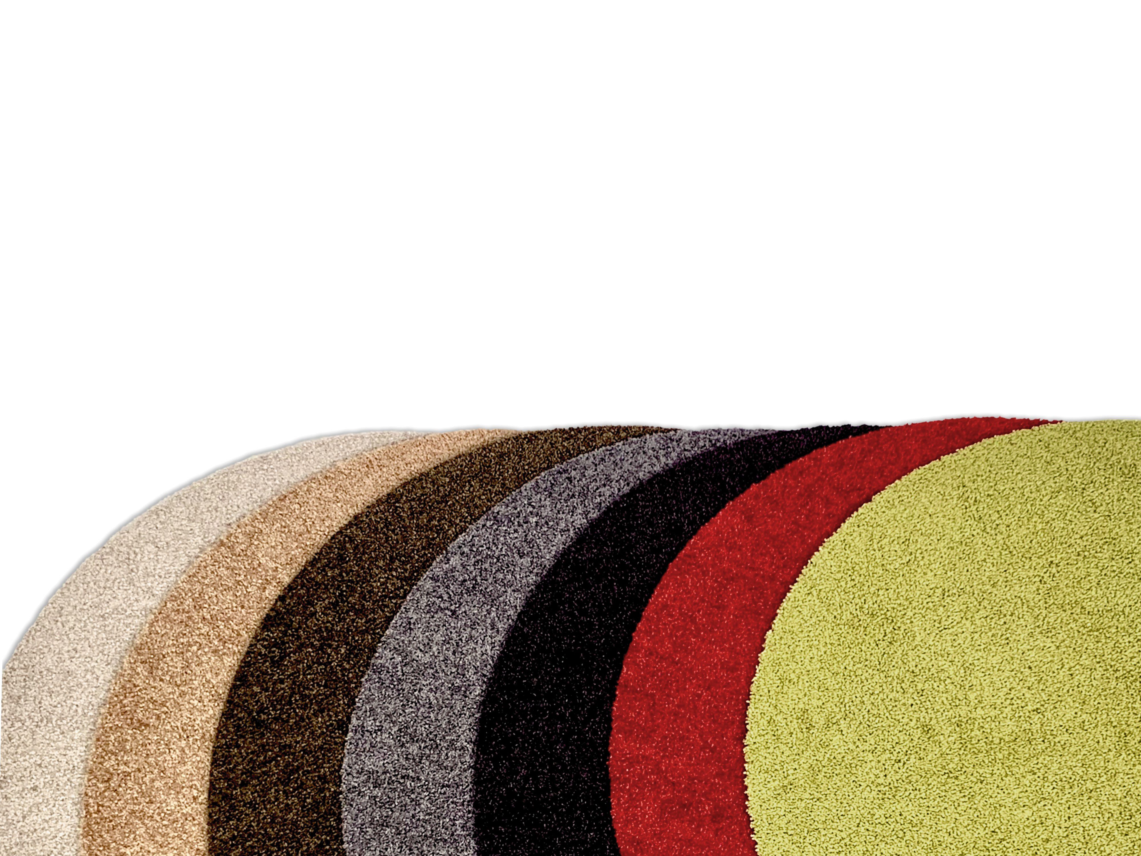Keilbach Designprodukte Fußmatte point Durchmesser 85cm, rund, Höhe: 9 mm, rutschfest, 30°C waschbar, strapazierfähig – Bild 3 von 3