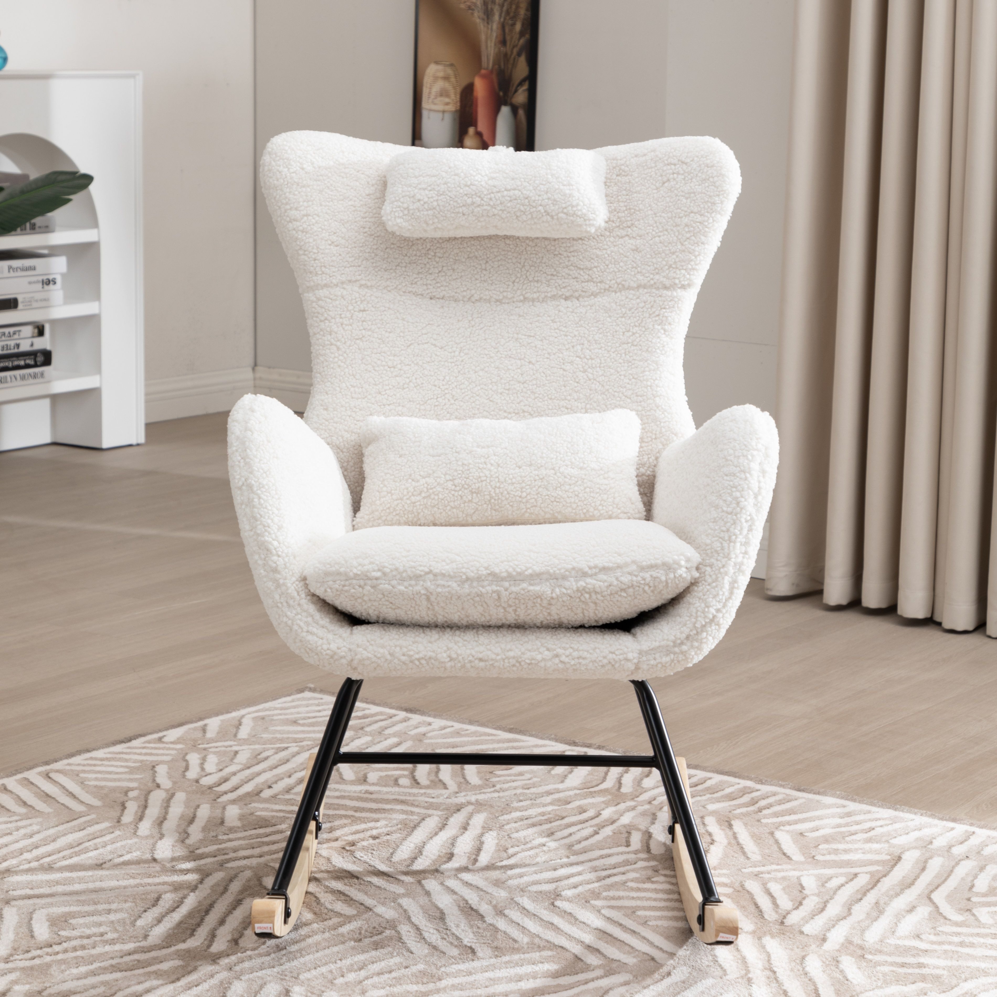 STILVORA Schaukelstuhl Schaukelsessel wohnzimmer Relaxsessel mit günstig online kaufen