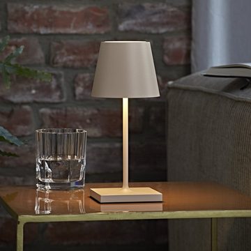 SIGOR LED Tischleuchte Tischleuchte NUINDIE Mini Dünenbeige, Dimmbar, 1 LED Platine, 2700