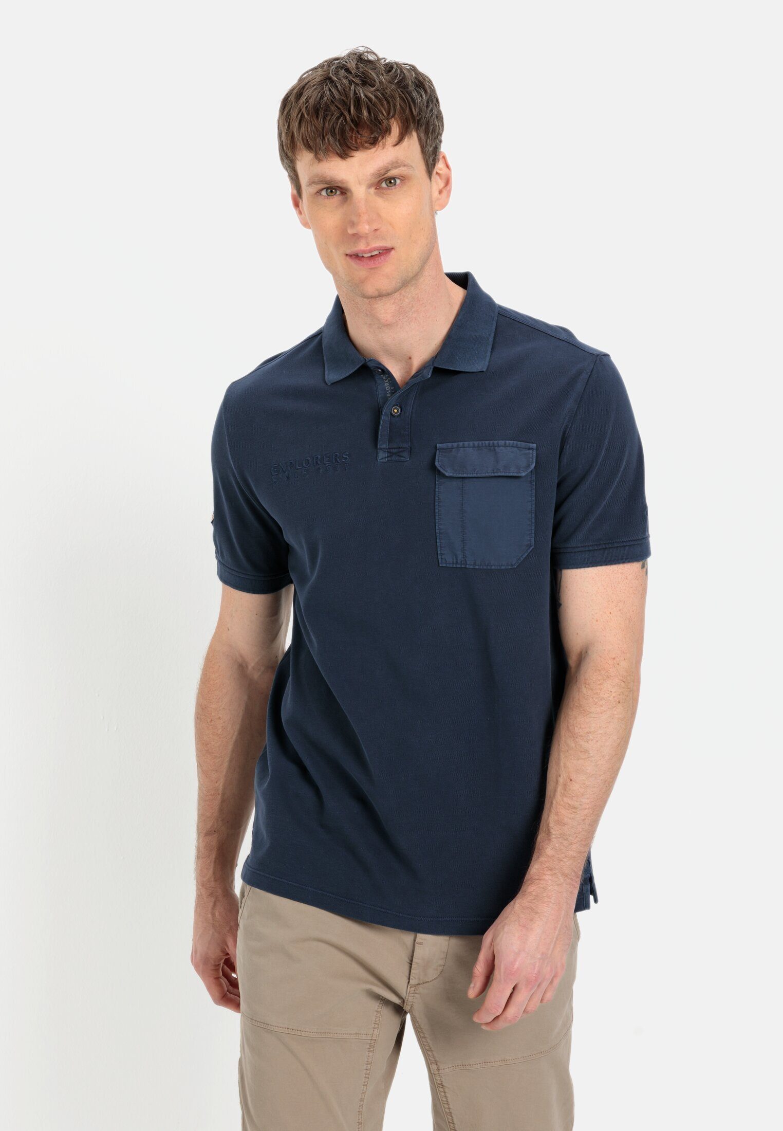 camel active Poloshirt aus zertifiziertem Organic günstig online kaufen