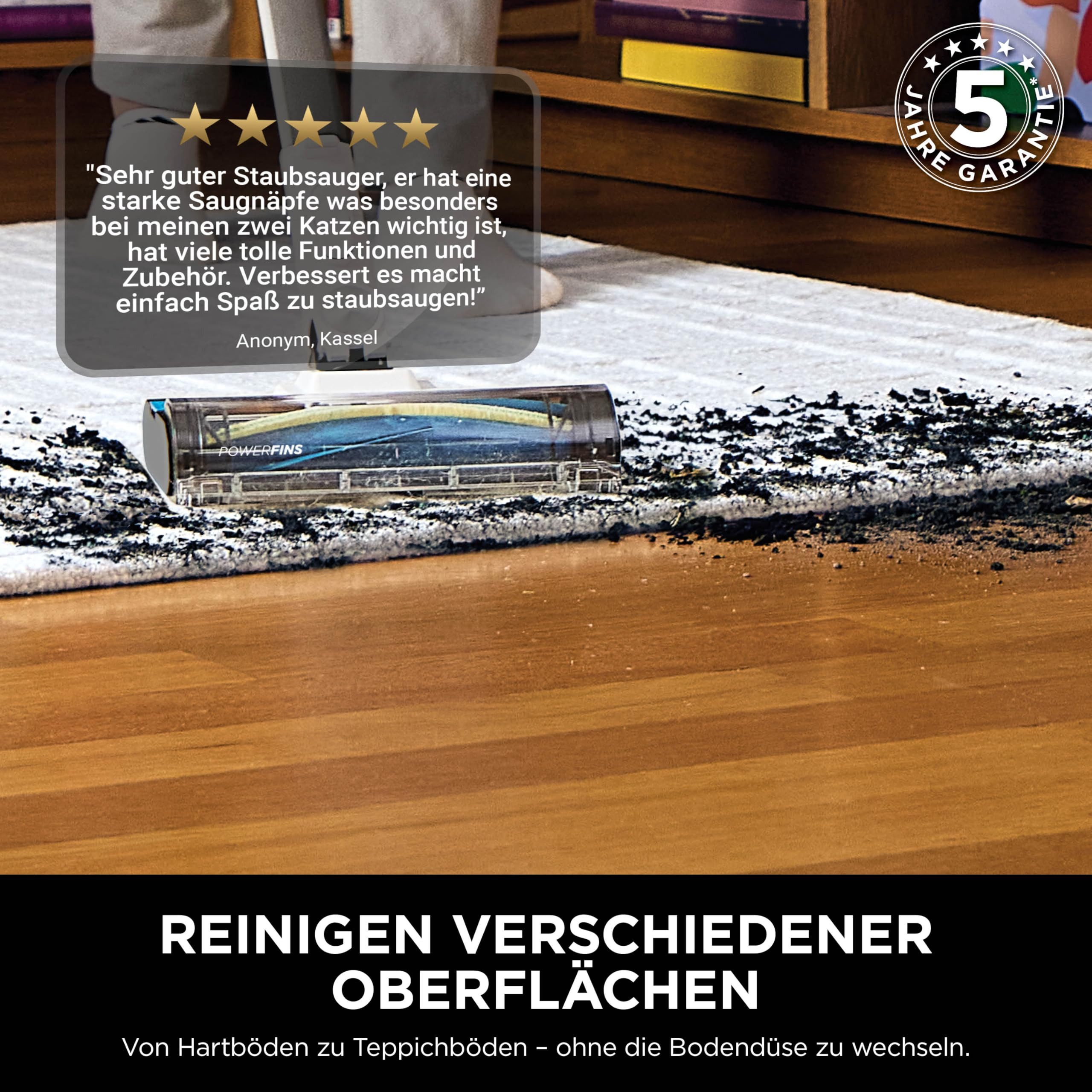 Sharkoon Akku-Hand-und Stielstaubsauger IZ380EUT, Kabelloser Akku-Staubsauger mit Tierhaare & Allergiker-Filter