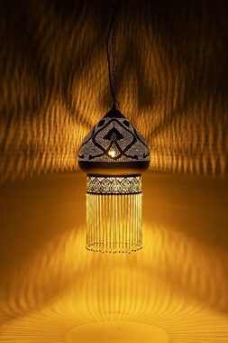Marrakesch Orient & Mediterran Interior Deckenleuchte Orientalische Lampe Pendelleuchte Silber Archita 60cm