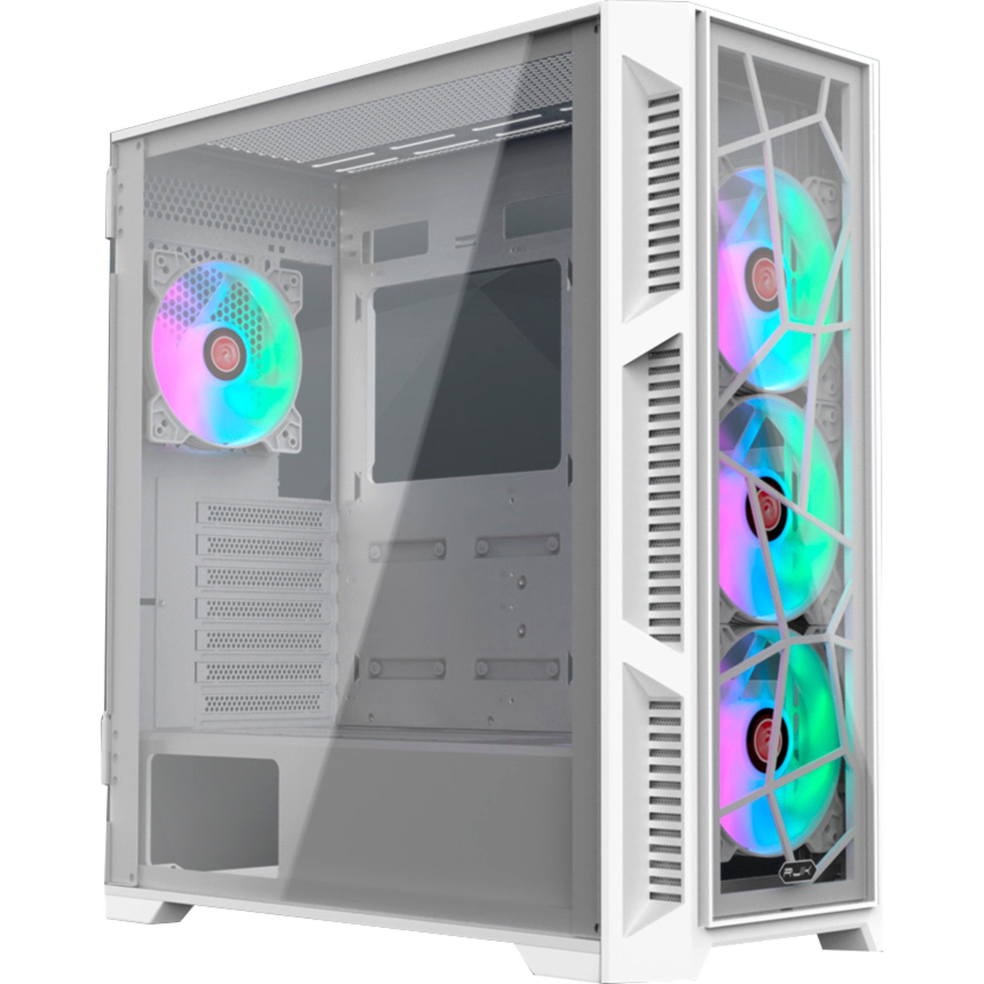PC-Gehäuse RAIJINTEK PONOS ULTRA WHITE TG4, Tower-Gehäuse