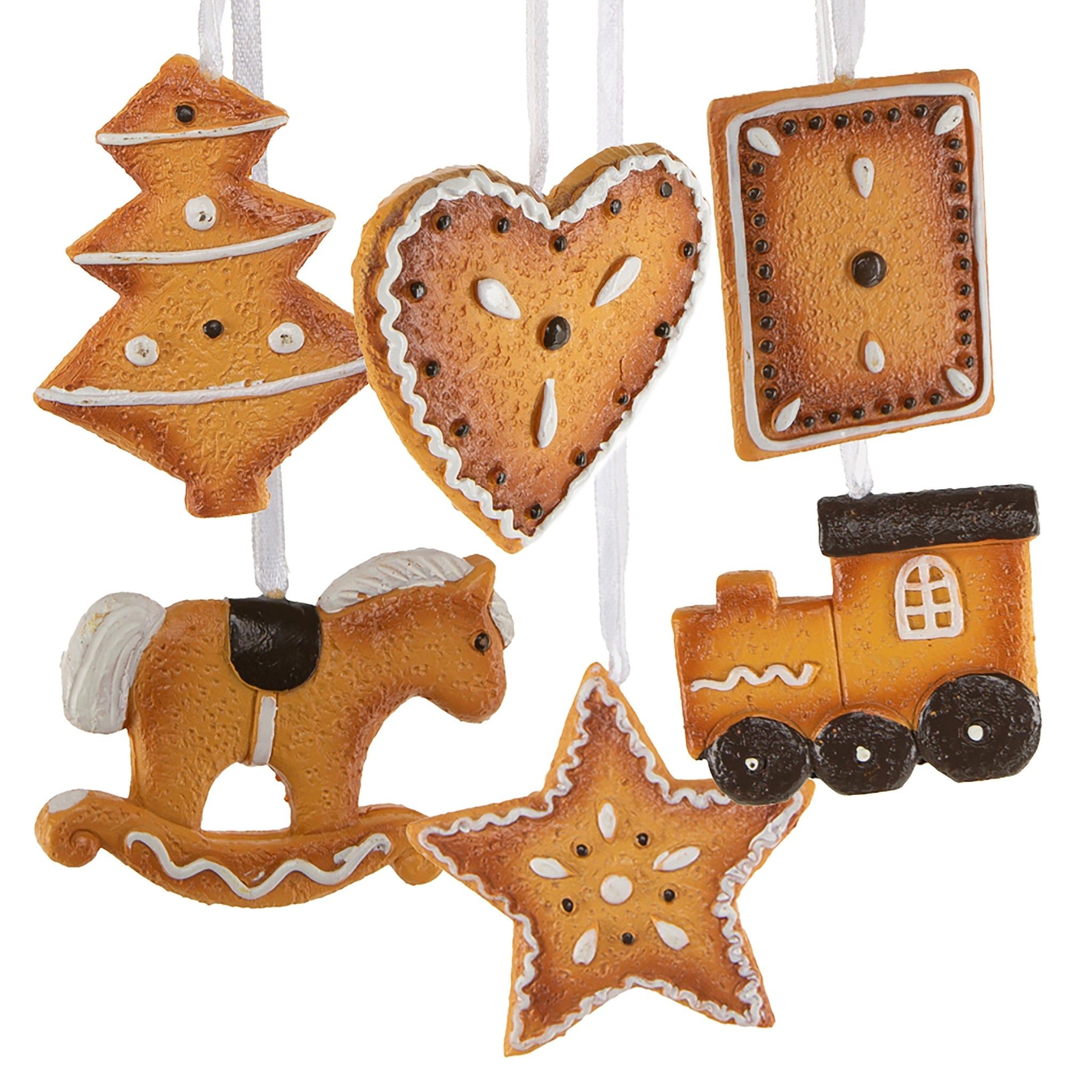 Logbuch-Verlag Dekofigur 6 Lebkuchen Deko Anhänger günstig online kaufen