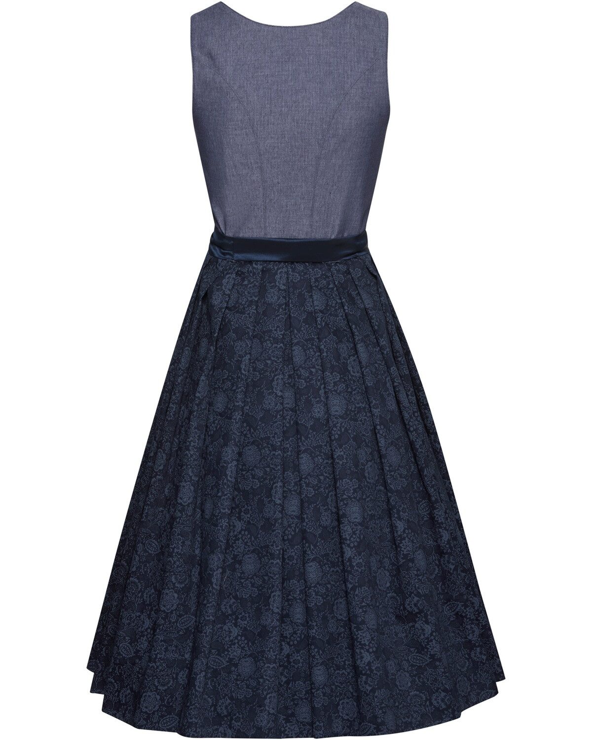 Luis Steindl Dirndl Midi-Dirndl mit Perlmuttknöpfen