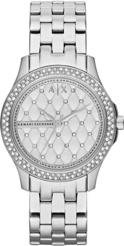 ARMANI EXCHANGE Quarzuhr AX5215, Armbanduhr, Damenuhr, Glassteine, analog