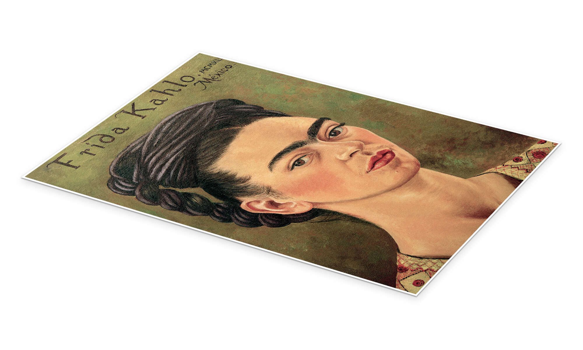 Posterlounge Wandbild Selbstbildnis MCMXLI, 1941, Frida Kahlo, erhältlich als Poster, Leinwandbild, Wandsticker oder Acrylglasbild – Bild 2 von 5