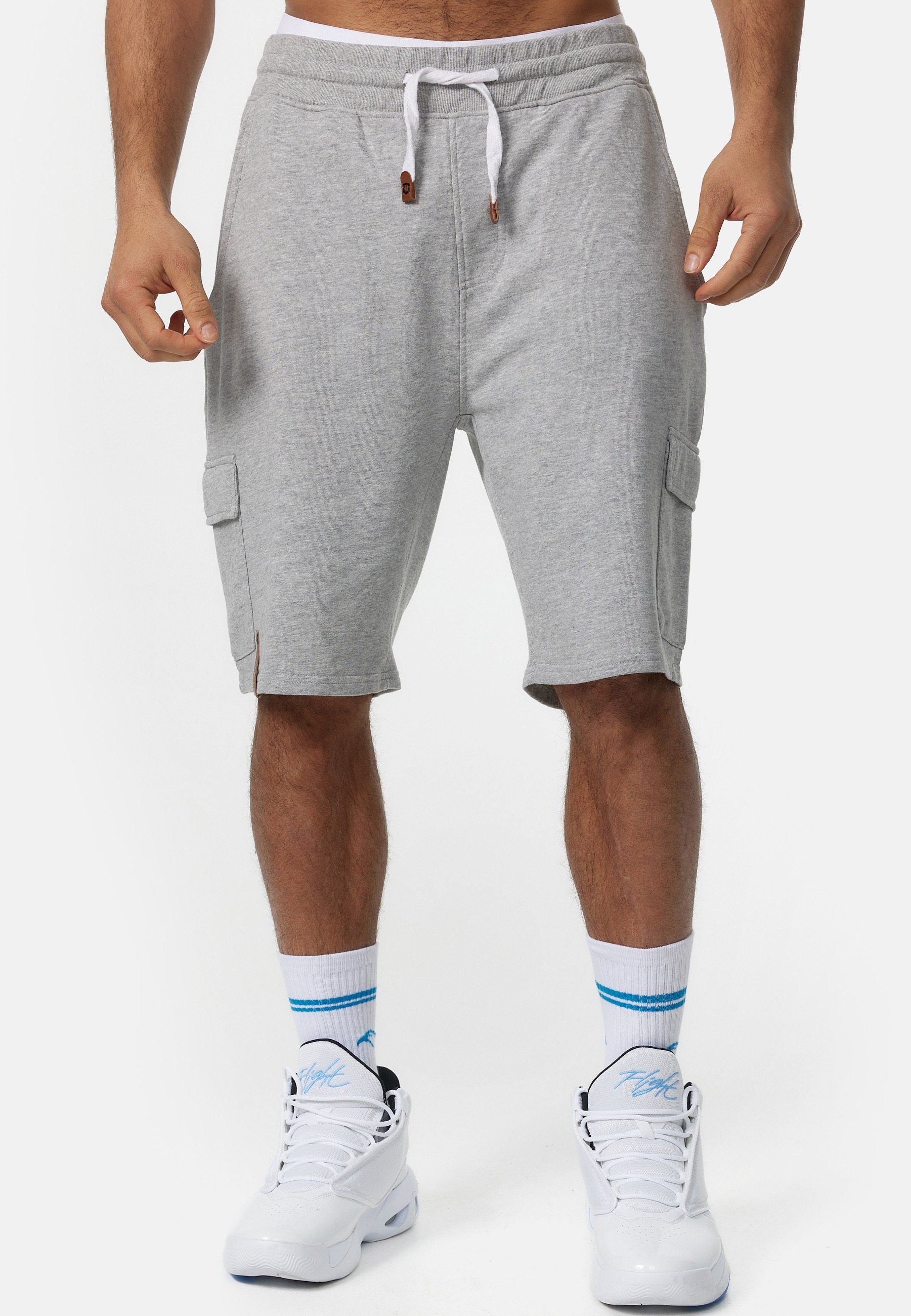 Indicode Sweatshorts White Rock günstig online kaufen