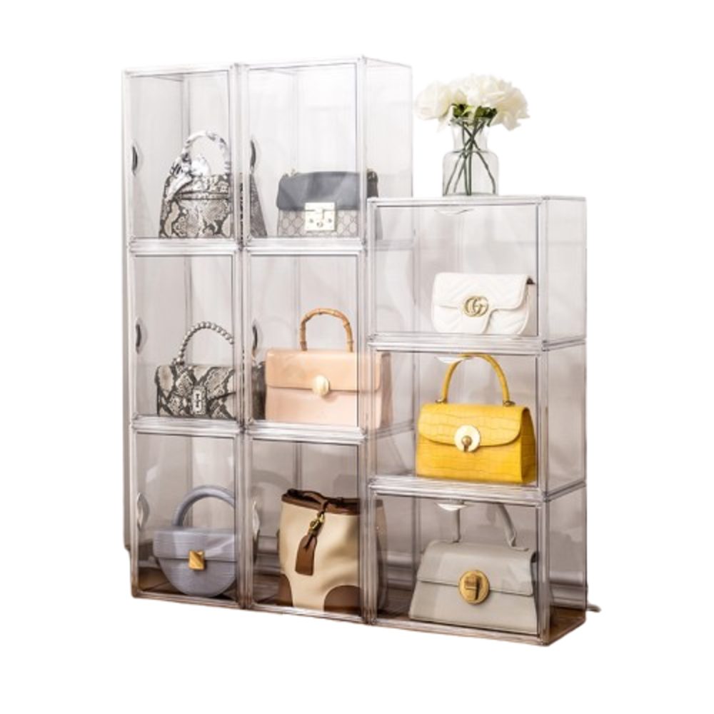Creliv Vitrine Stapelbar, Transparent Acryl Schaukasten günstig online kaufen