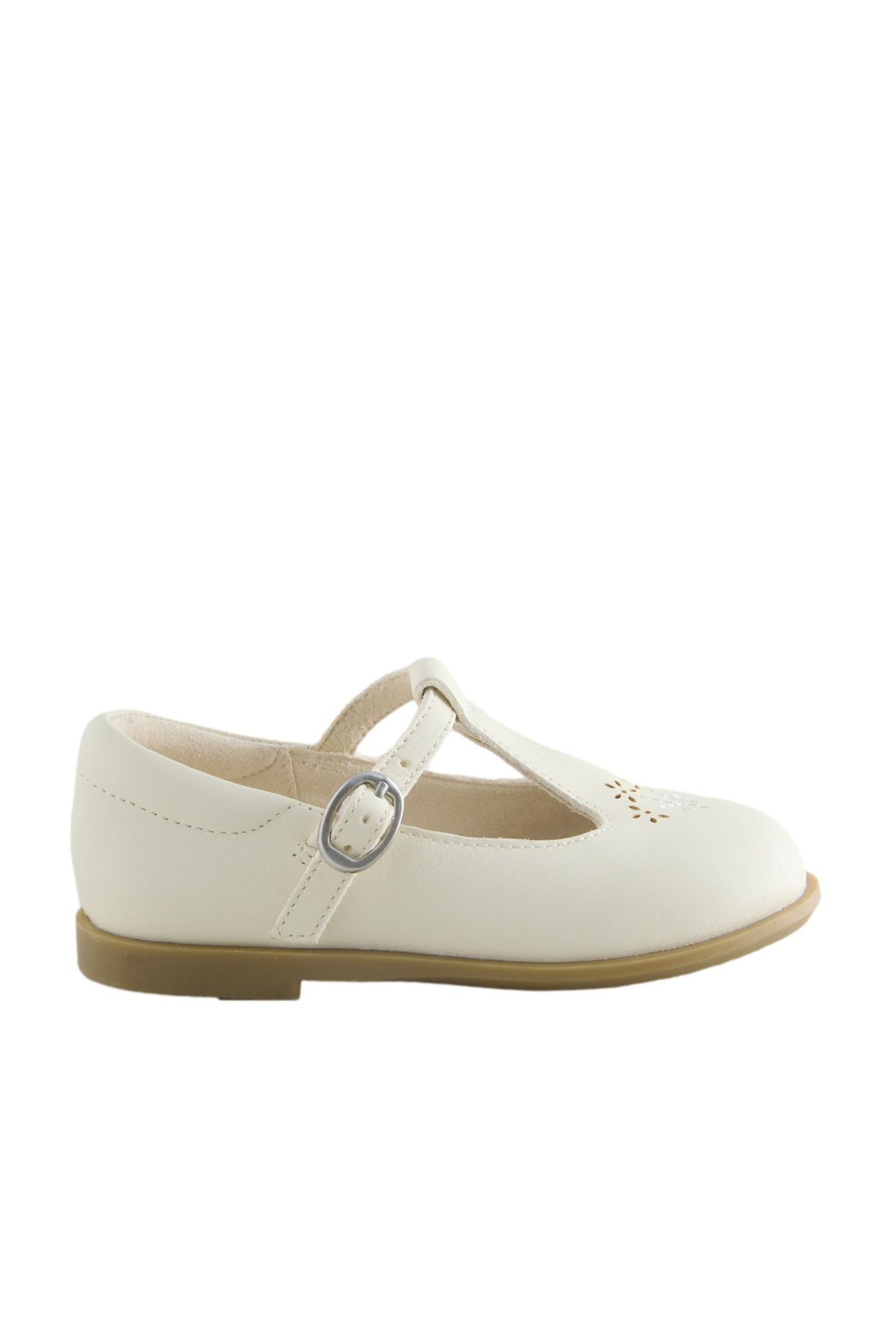 Lederschuh mit T-Steg T-Strap-Sandale