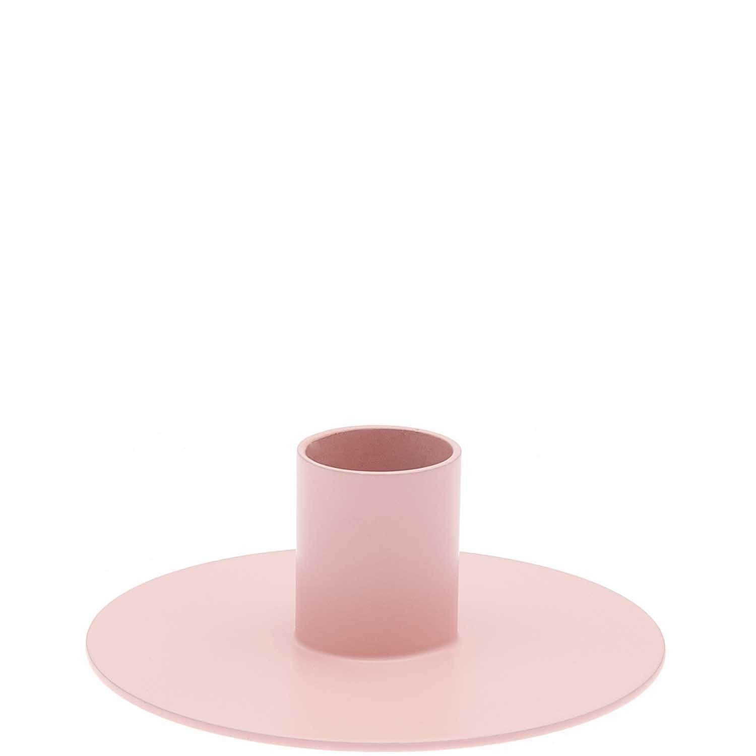 Rico Design Kerzenhalter Kerzenständer klein, rosa, Metall