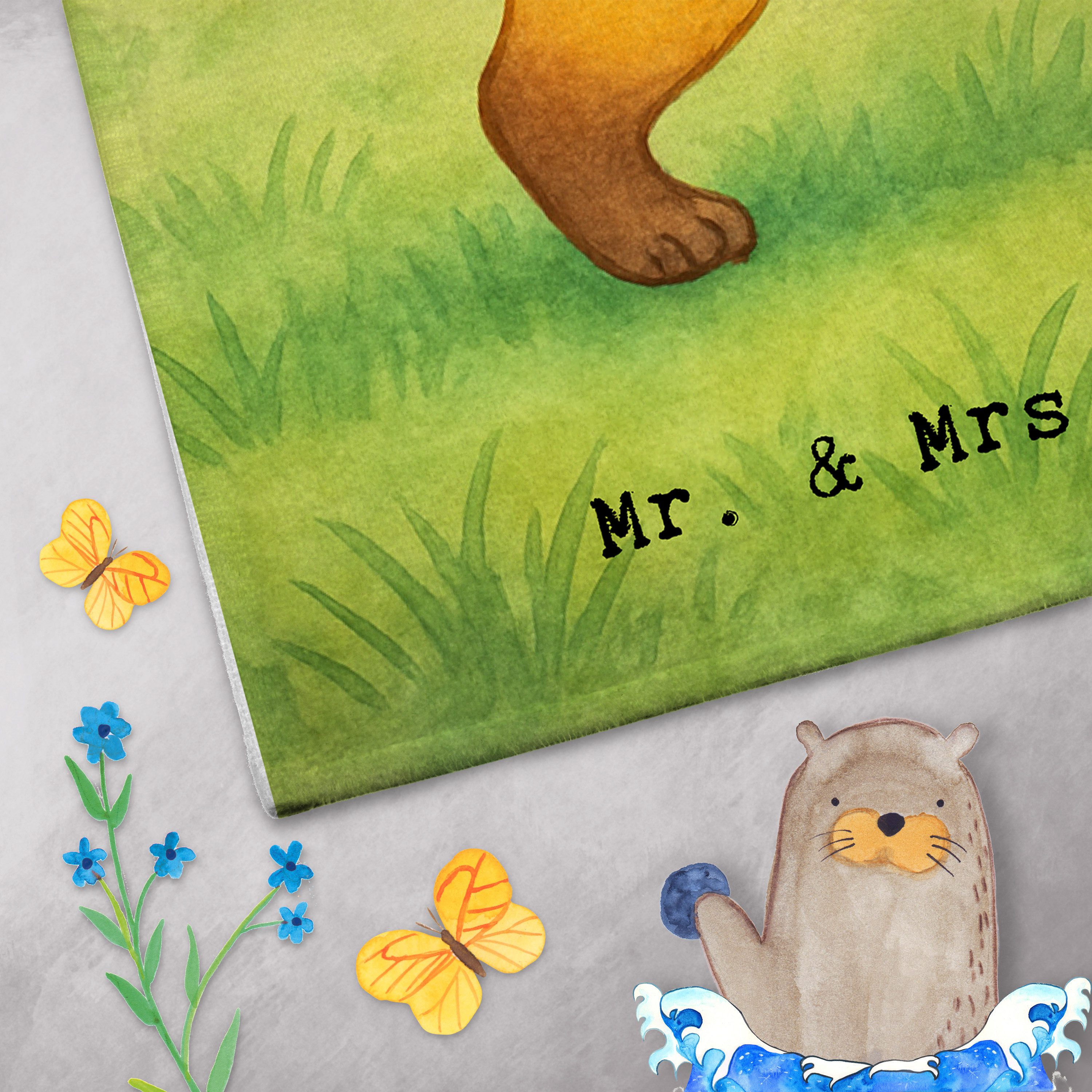 Mr. & Mrs. Panda Handtuch Fußballer Leidenschaft Design, Gästehandtuch, Weiß, Witzig, Beruf, Ge, Kunstfaser (Packung, 1-St)