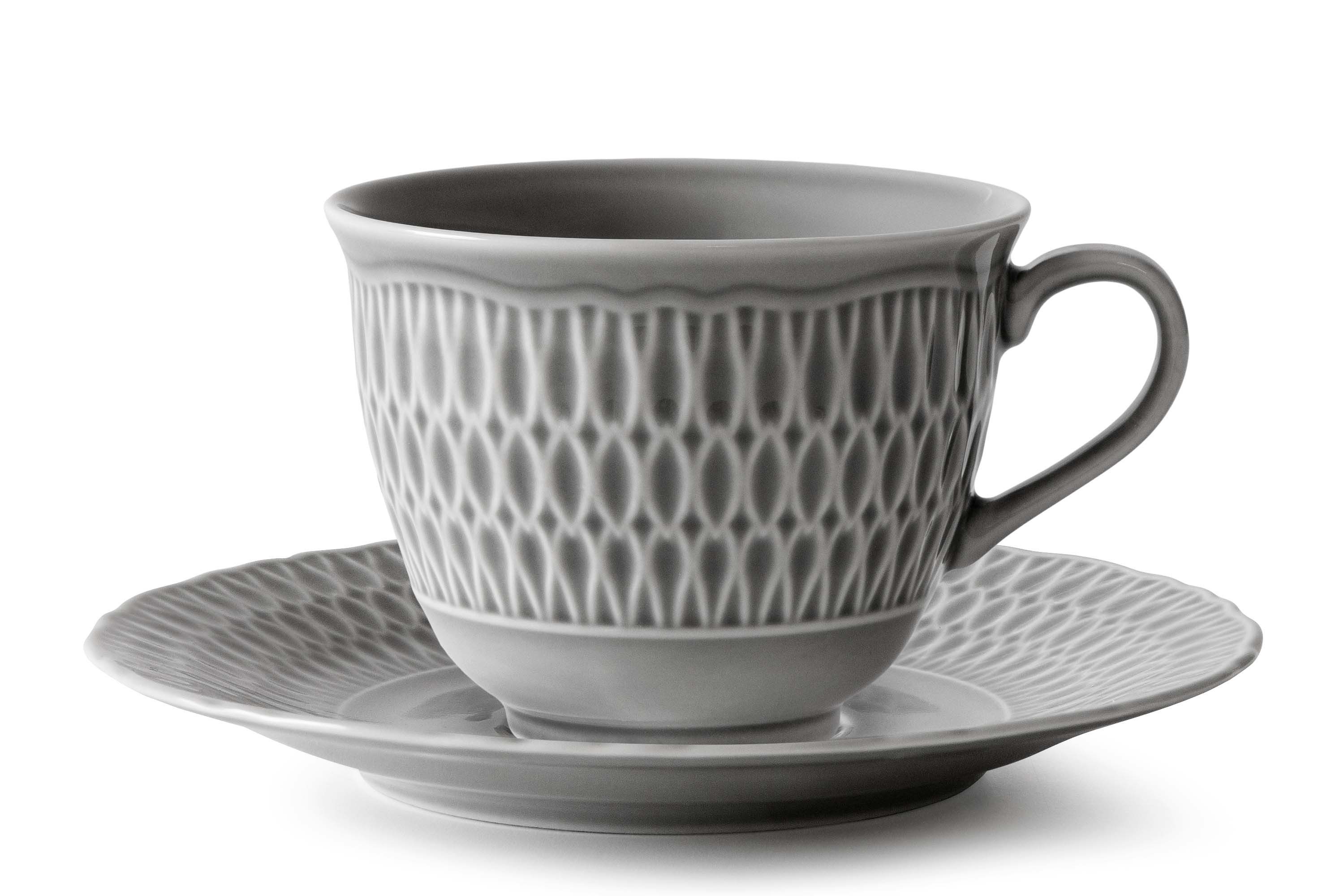 KONSIMO® Kaffeeservice CMIELOW SOFIA Kombiservice, Hochwertiges Premium-Hartporzellan (18-tlg), 6 Personen, Porzellan, spülmaschinengeeignet, mikrowellengeeignet, mit eleganten Verzierungen