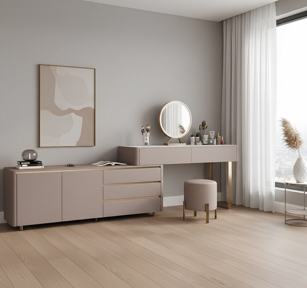 JVmoebel Schminktisch Luxus Schminktisch mit RTV-Schubladen Elegante Konsole Sofort (1-St), Made in Europa