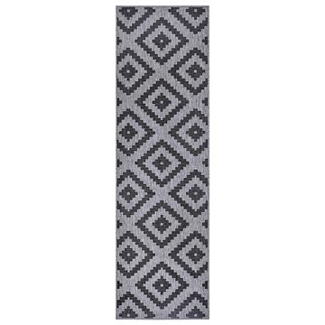 Teppich In- & Outdoor Teppich Malta Schwarz Silber, NORTHRUGS, rechteckig, Höhe: 5 mm