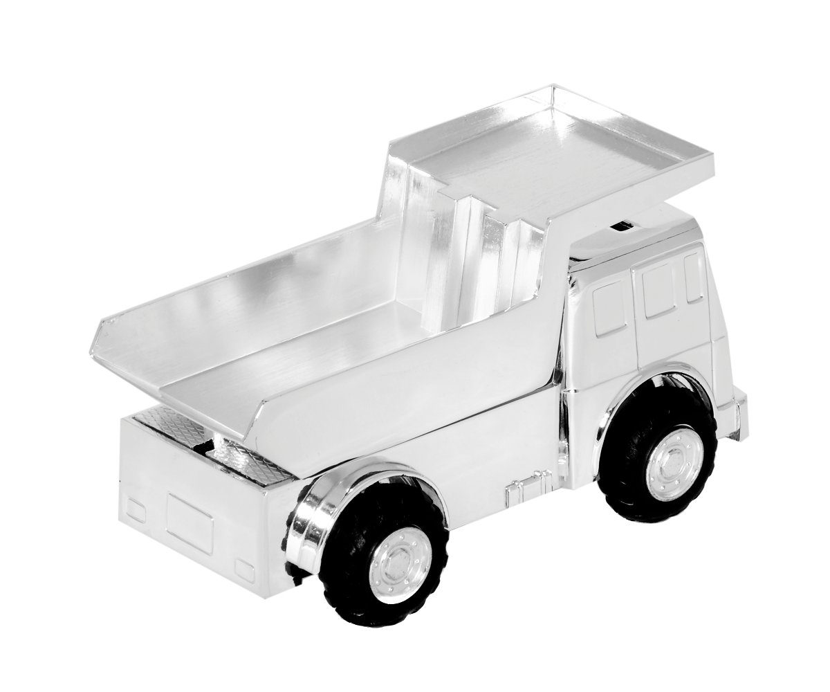 Brillibrum Spardose Stern Mit Krone – Versilbert, Für Kinder, Mit Gravur, 8,8 Cm Hoch, Taufgeschenk