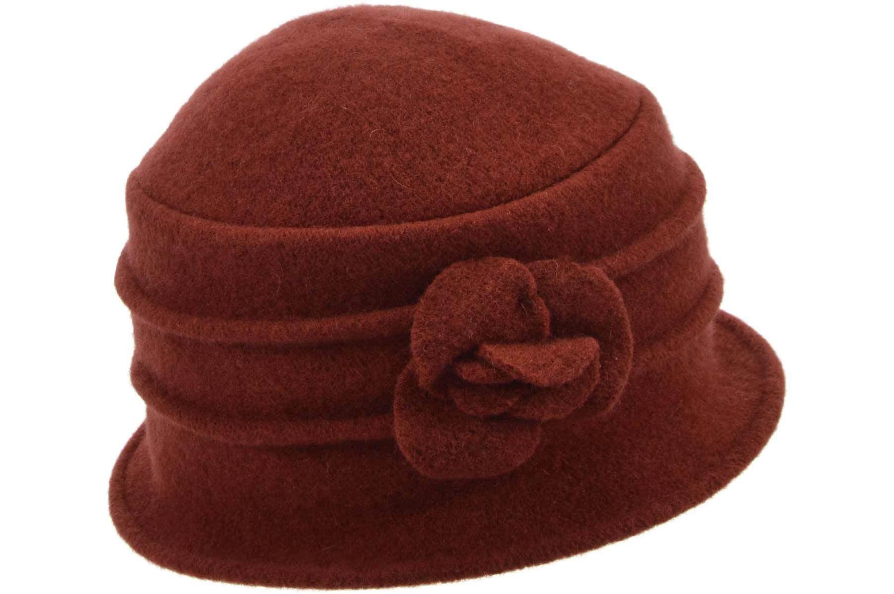 Seeberger Filzhut Walkglocke mit kleiner Blume günstig online kaufen