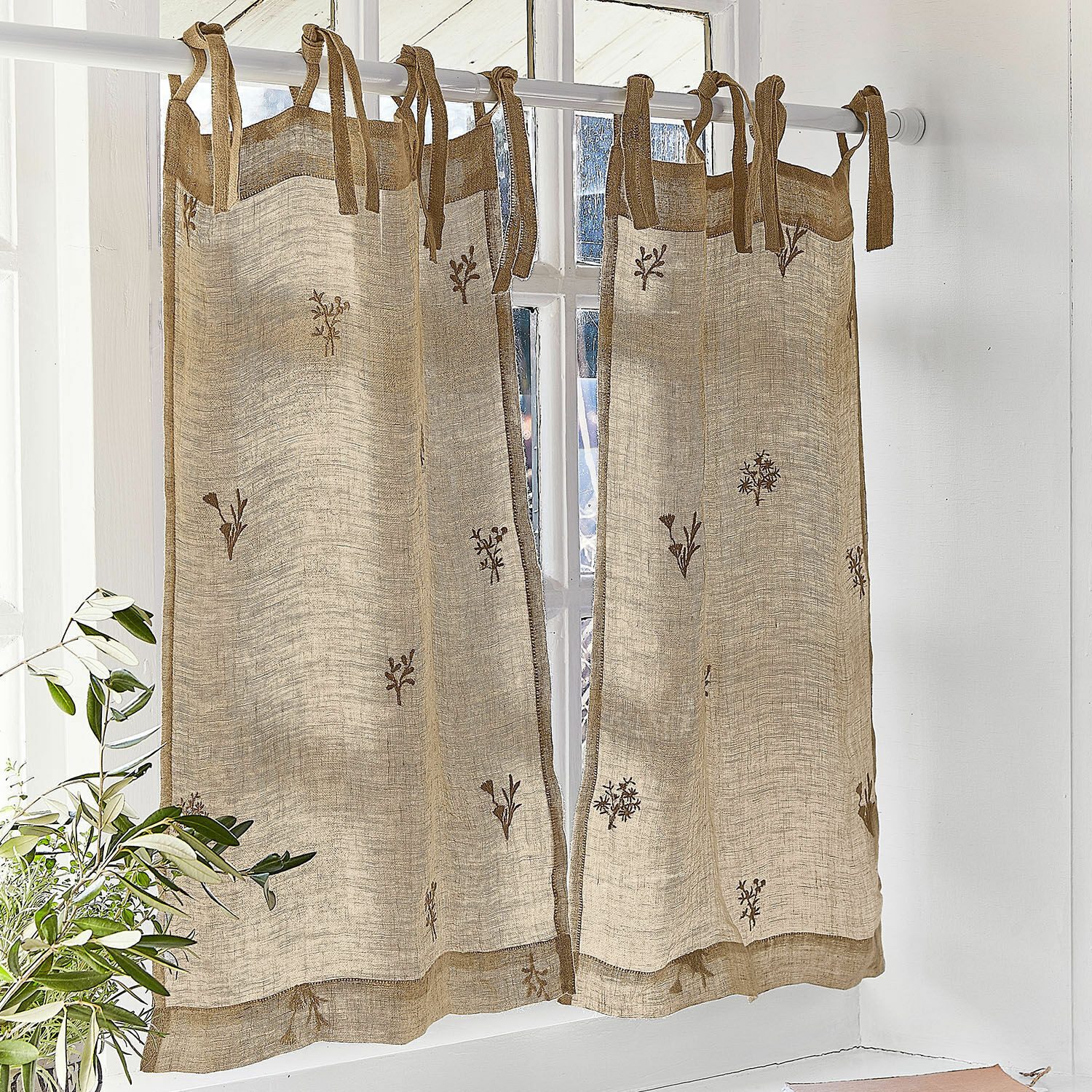 Mirabeau Scheibengardine Scheibengardine Arceline leinen günstig online kaufen