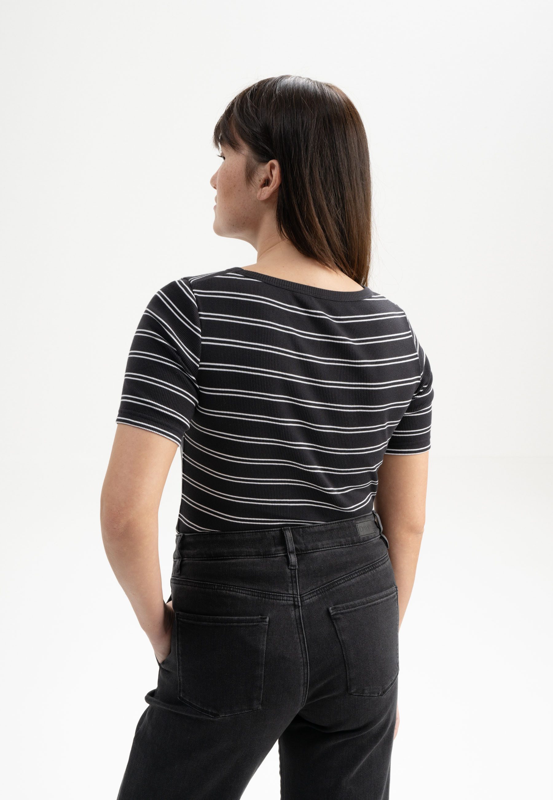 MELA Kurzarmshirt Ripp T-Shirt JASLEEN Kurze günstig online kaufen